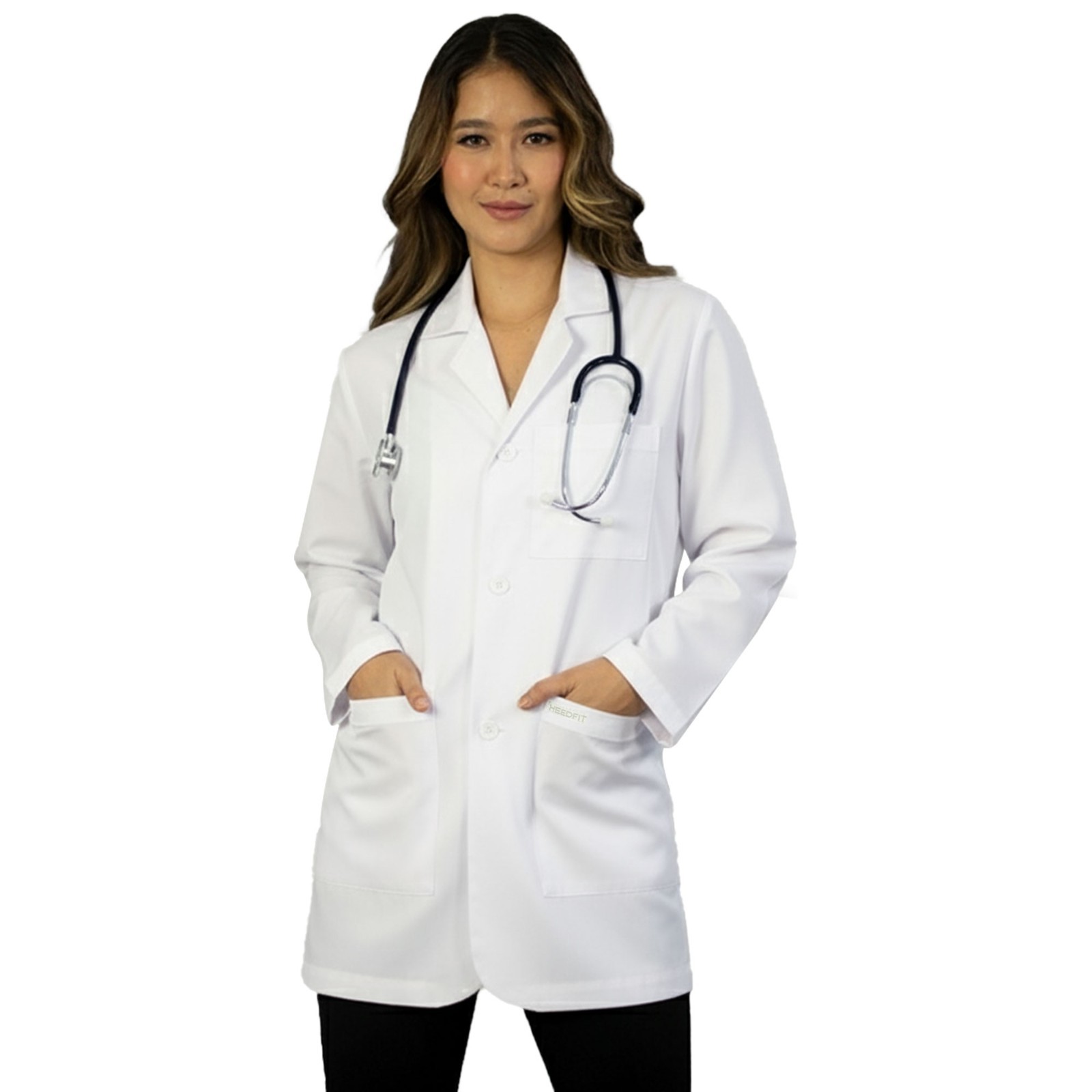 HeedFit 31" Consultation Unisex Lab Coat Premium Quality W/ 3 Pockets & Pen Slot