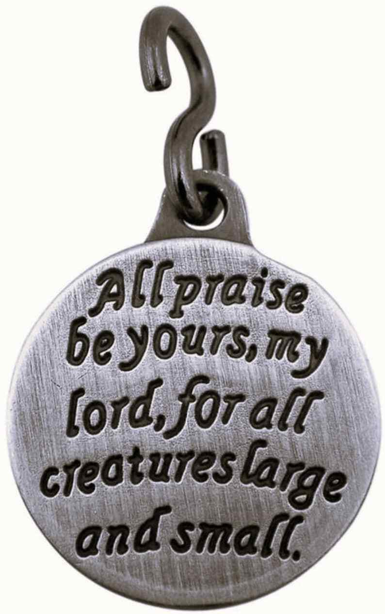 St. Francis Dog Pet Medal (ES584) NEW - 1" Diameter