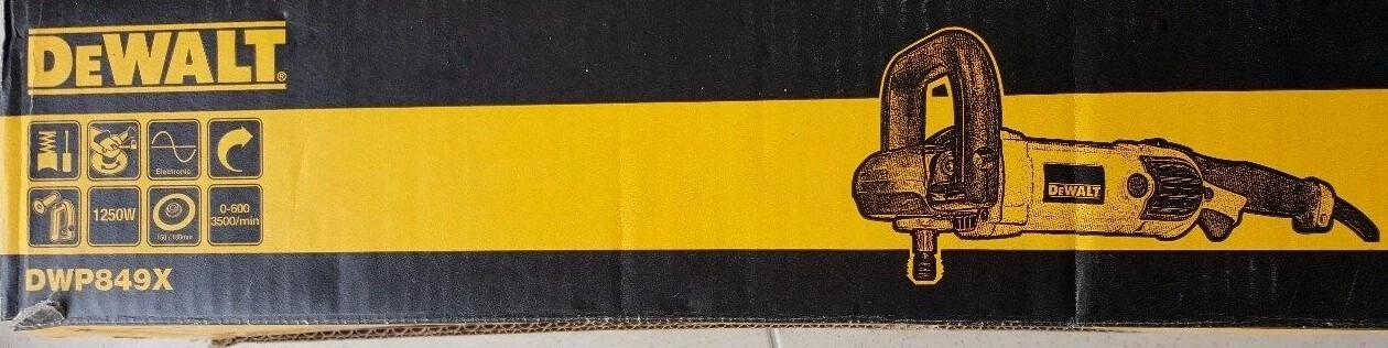 Dewalt DWP849X 7"/9" Electronic Polisher with Protective Cover New