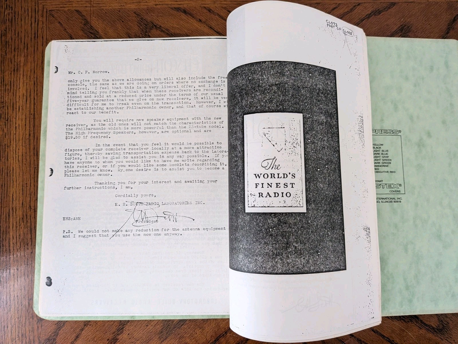 EH Scott 1936 Allwave Imperial Photocopy Documentation Book