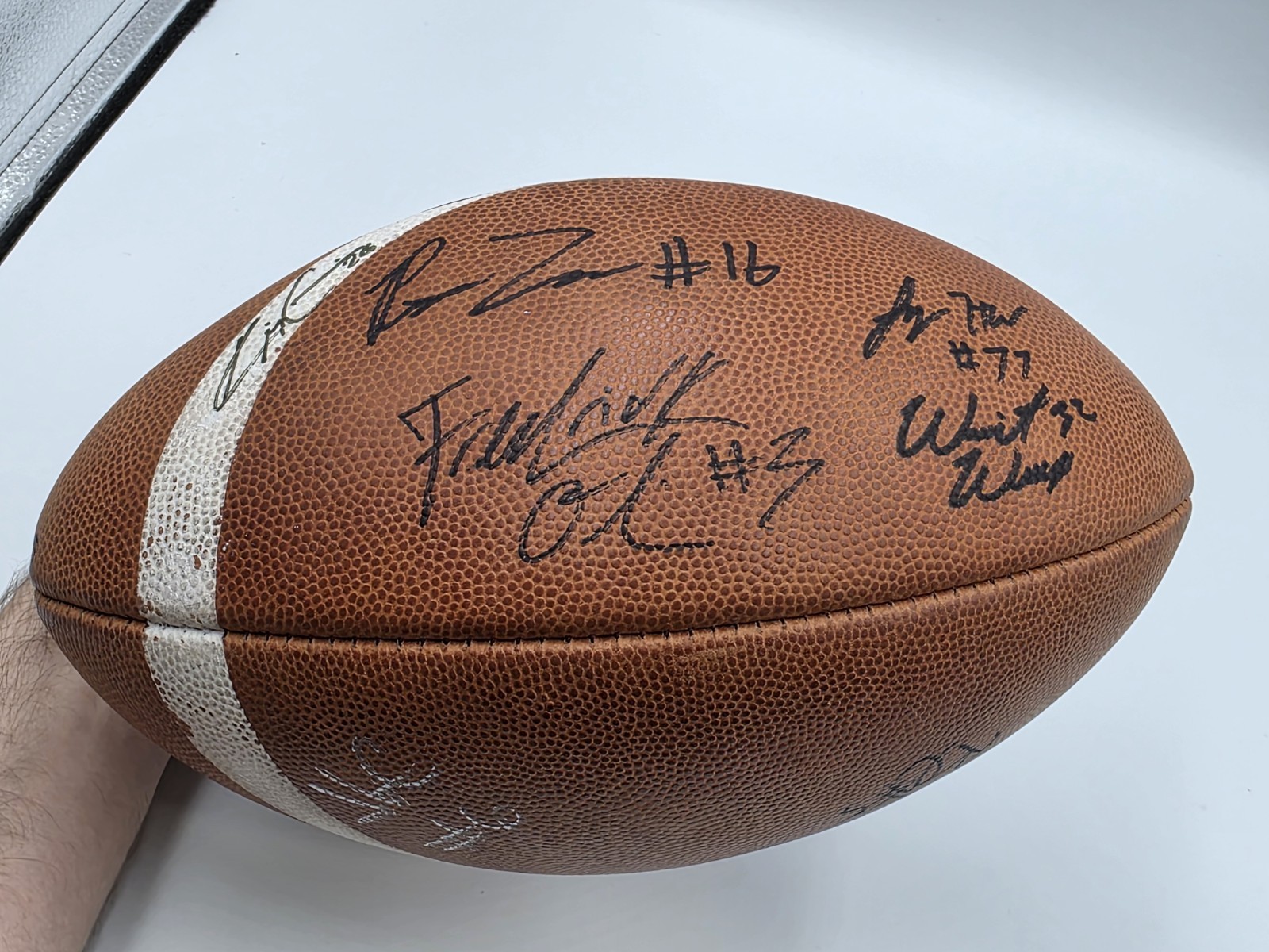 SPALDING ARENA FOOTBALL LEAGUE AFL Official Used Game Ball LA Kiss Signed