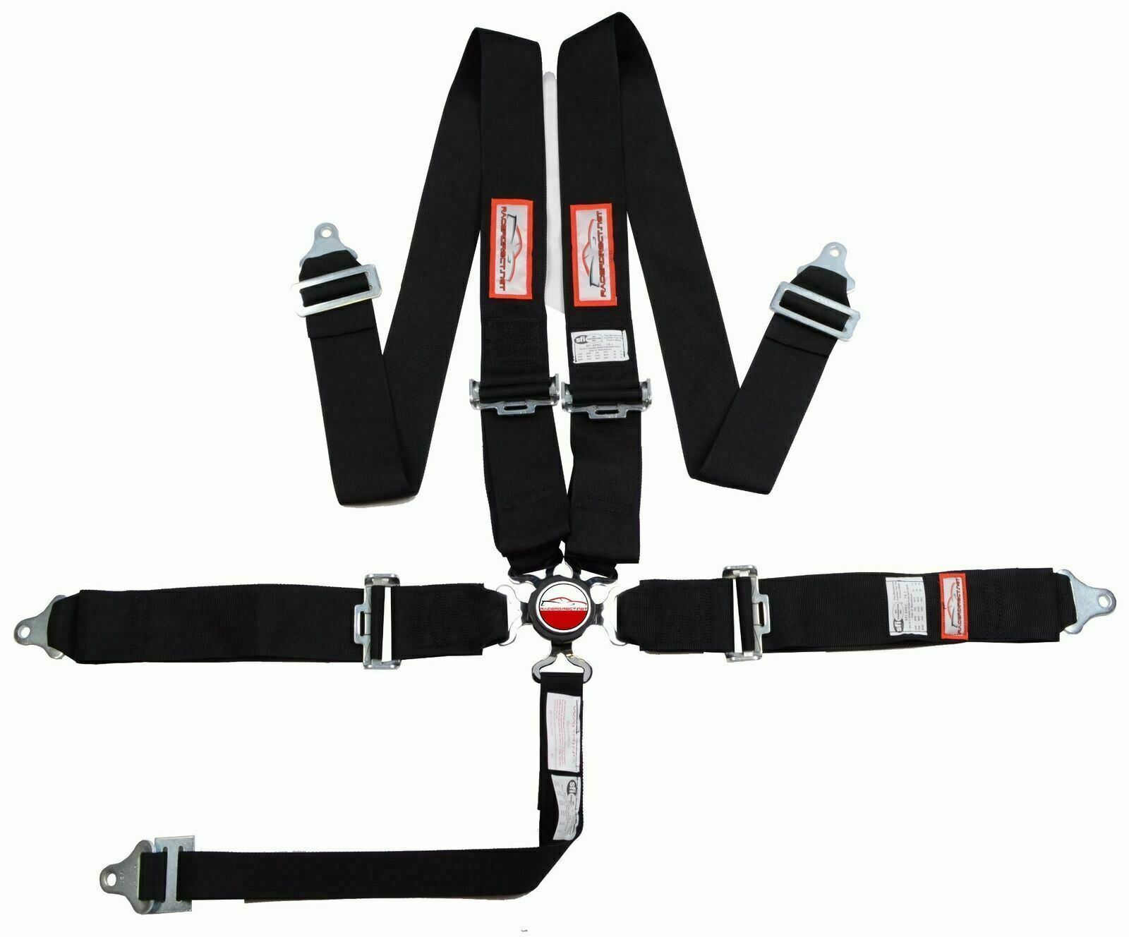 RACERDIRECT 5 PT 3" SFI 16.1 CAM LOCK RACING HARNESS FLOOR MOUNT ANY COLOR