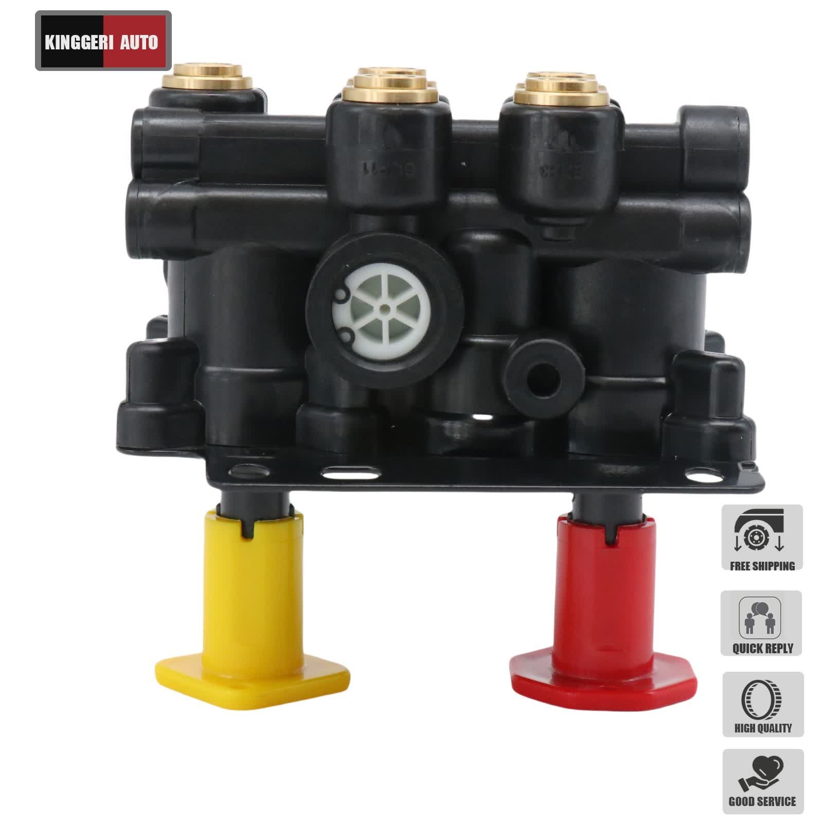 For Volvo VNL Dash Valve Dual Park Brake With 5 Ports 24340522 21315044 K035691