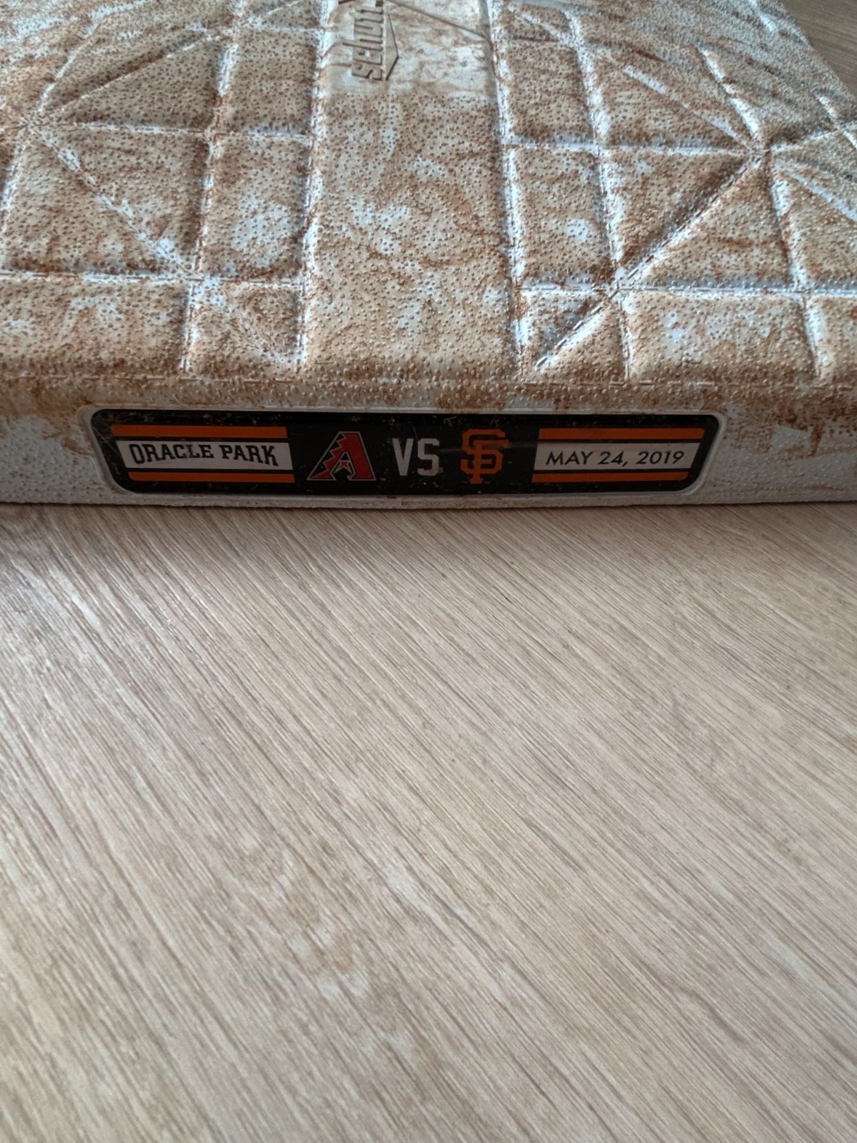 San Francisco Giants Arizona Diamondbacks Game Used 1st Base 5/24/19