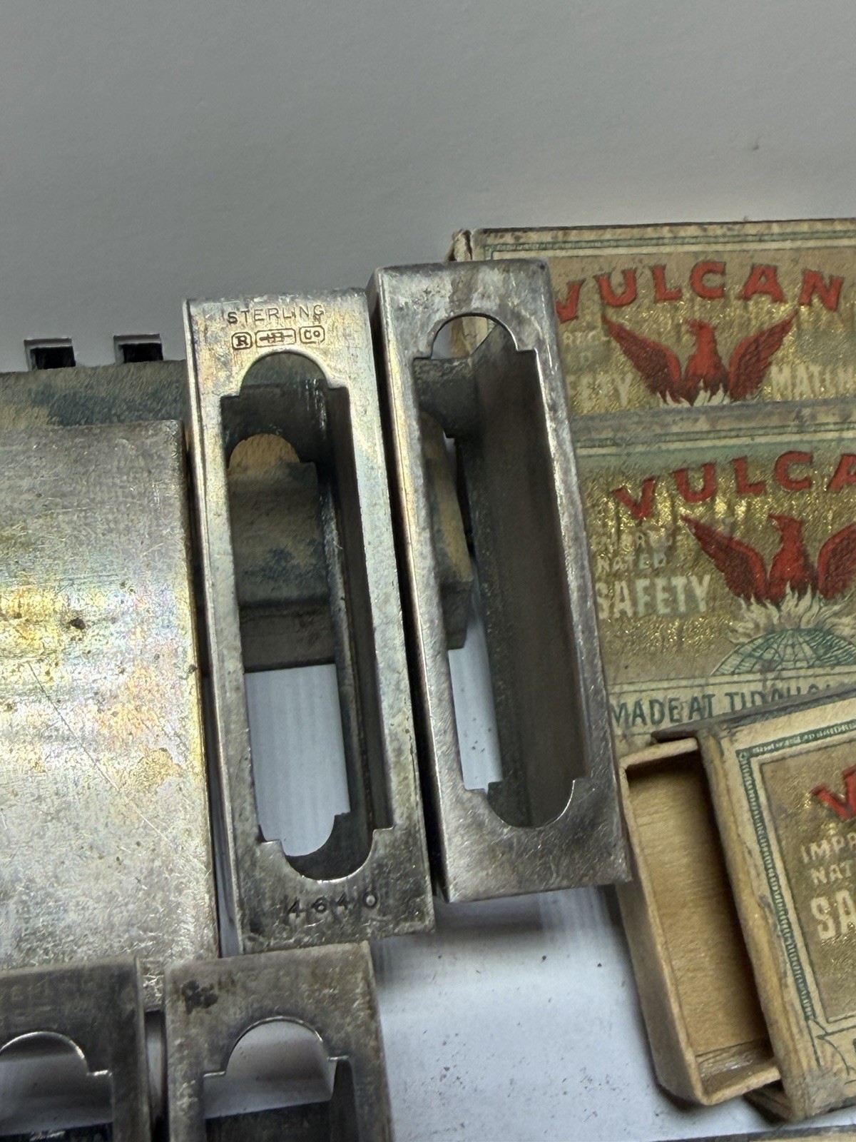 Antique Sterling Silver Match Safe Box Vesta Case – Qty 8 Available RABco 11gEA