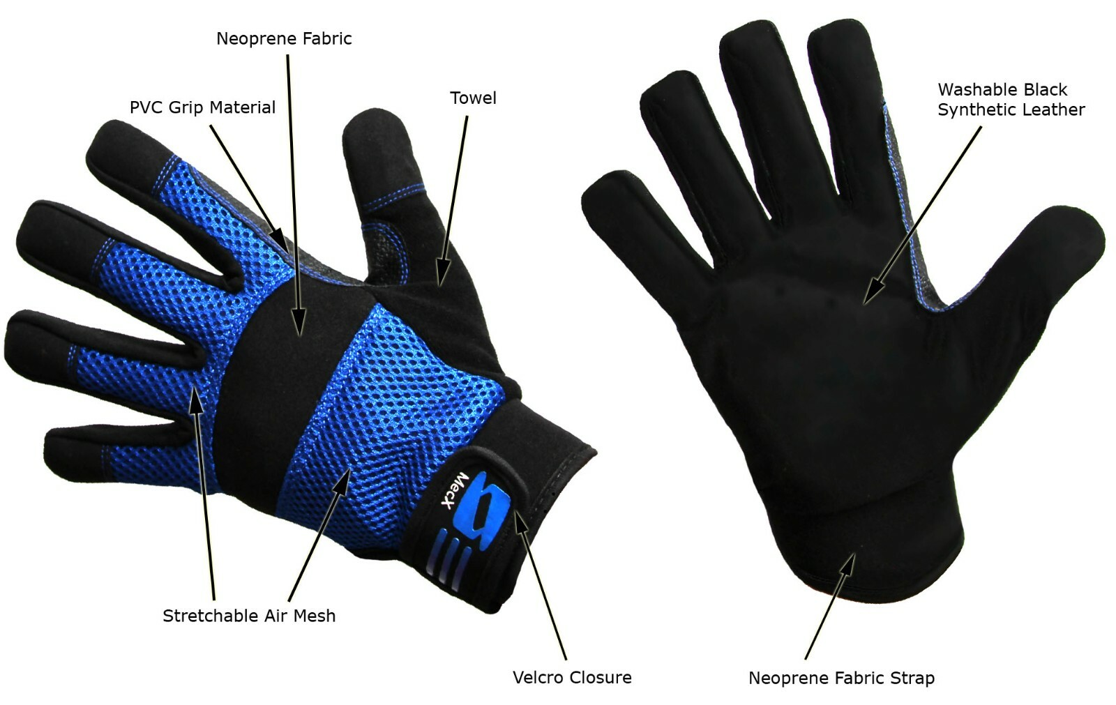 Mechanics Work Gloves Washable Safety Protection Construction Gardening DIY Air