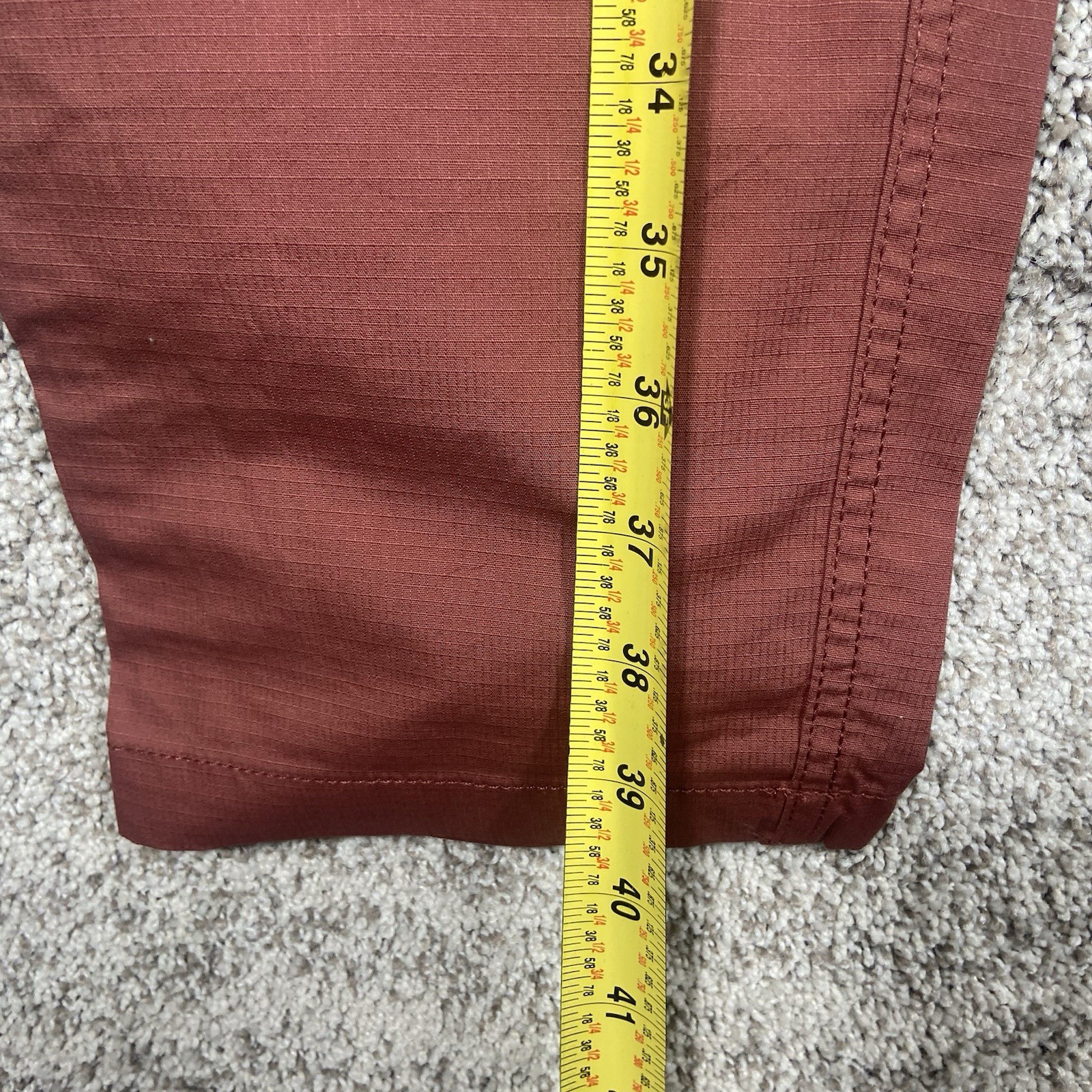 Vuori Ripstop Pants Mens XL Red Performance Stretch Hiking Technical Climber