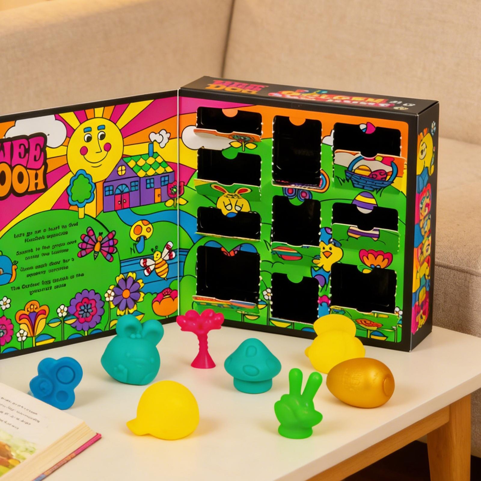 Nee Doh Easter Desk Decor Golden Egg Hunt Game Holiday Collectibles