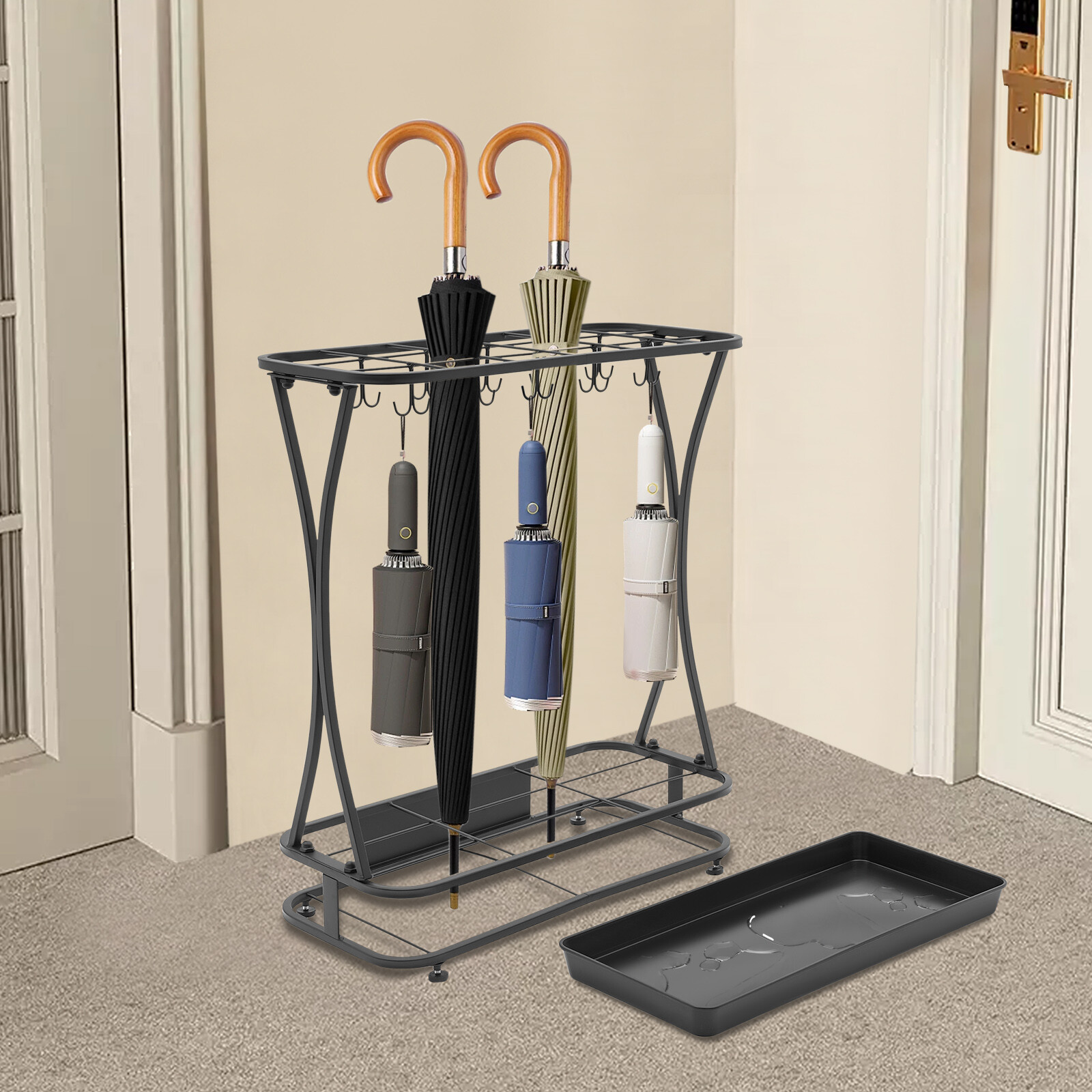 Umbrella Holder Stand Umbrella Rack Organizer Free Standing Umbrella Organizer