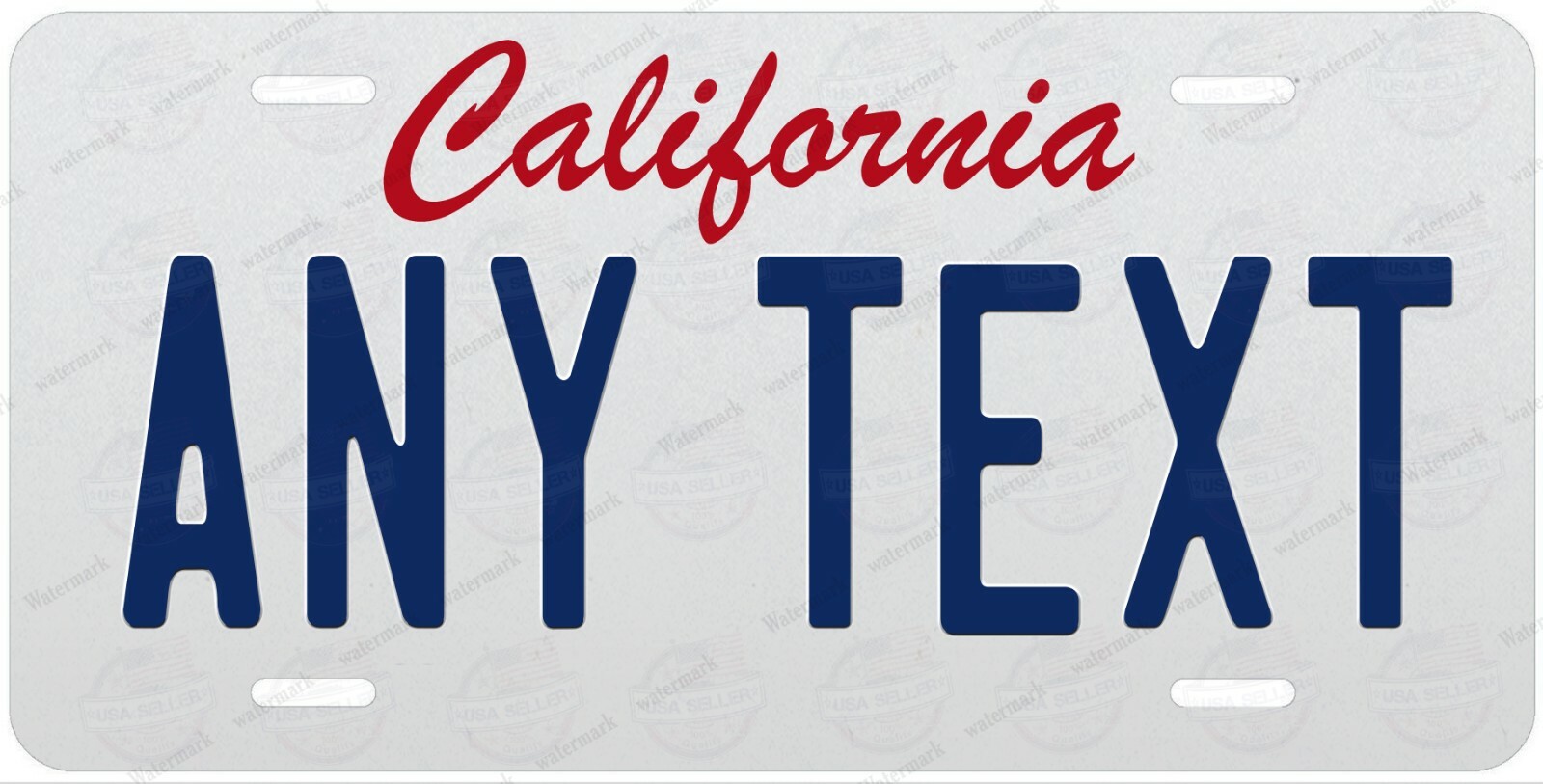 Personalized Custom License Plate Metal Tag California Auto Car Bicycle ATV Bike