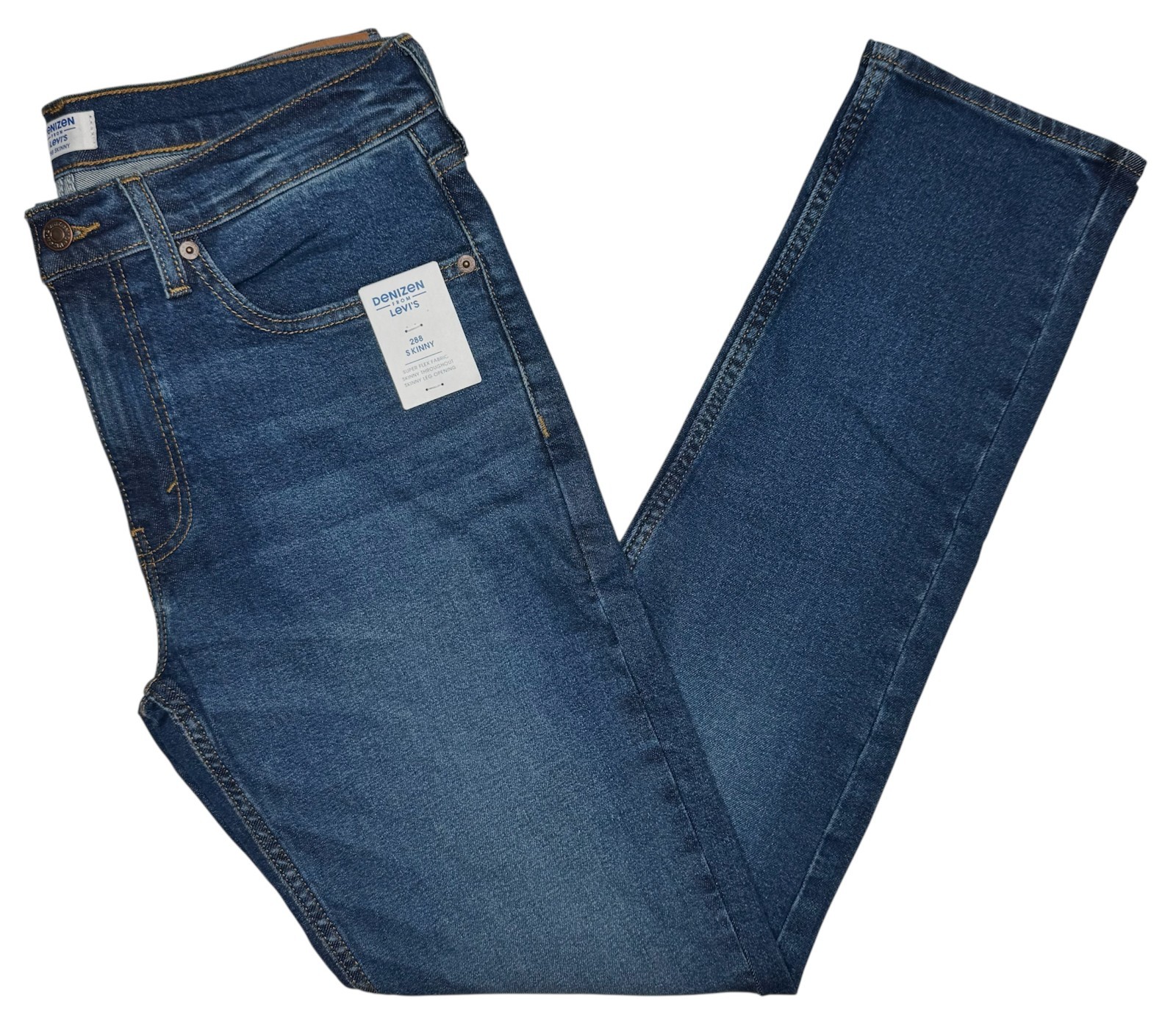 Denizen From Levi's #11762 NEW Men's Super Flex Stretch 288 Skinny Jeans