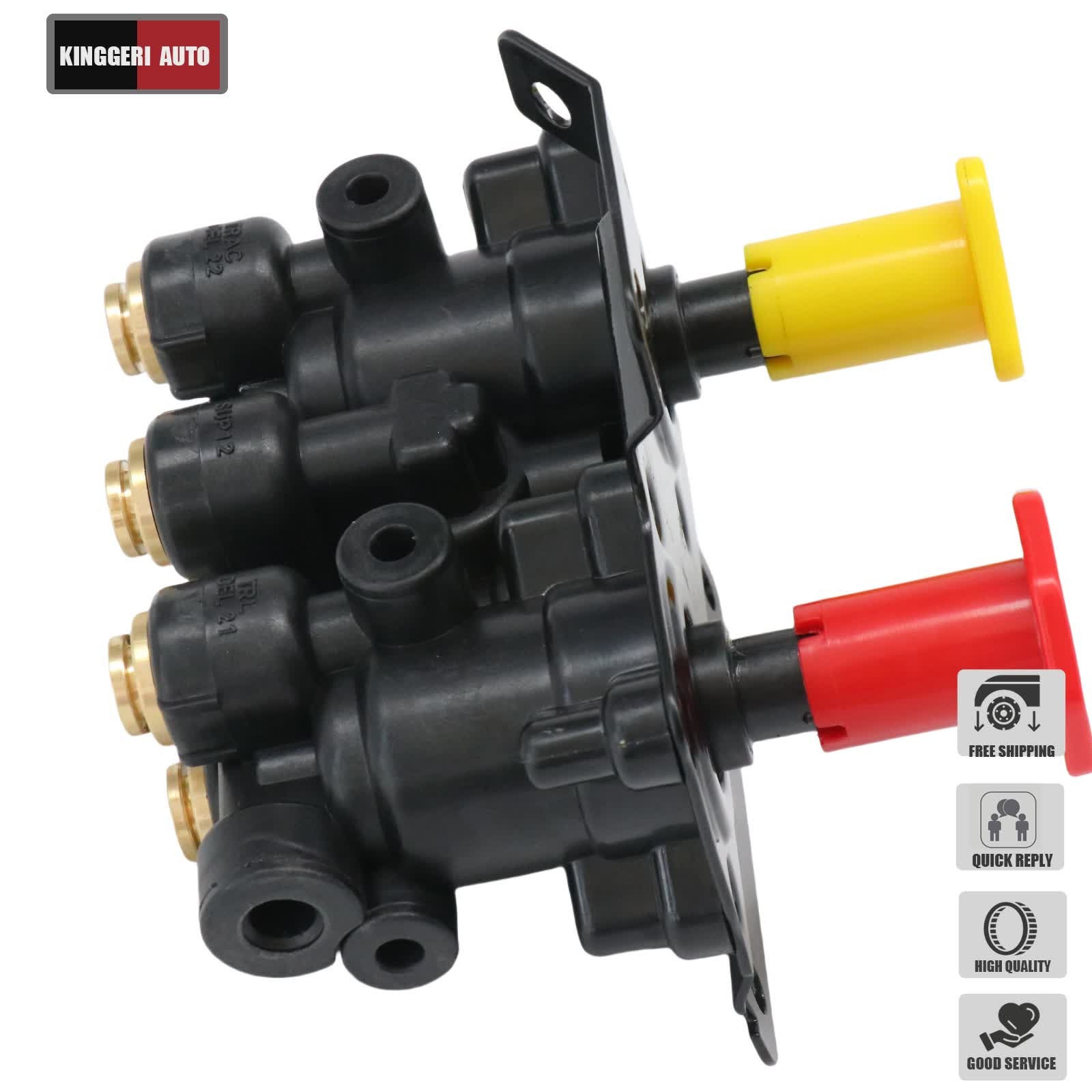 For Volvo VNL Dash Valve Dual Park Brake With 5 Ports 24340522 21315044 K035691