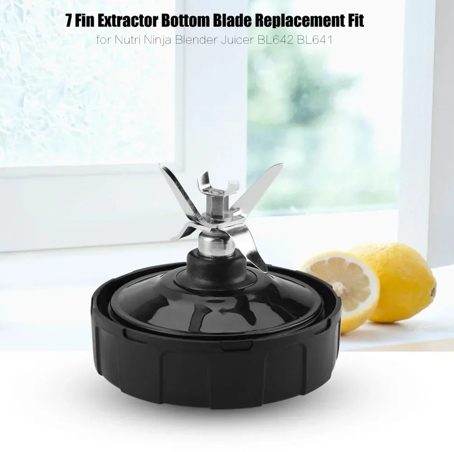 1pc 1000W 7 Fin Extractor Bottom Blade for Nutri Ninja Blender Juicer 18/24/32oz