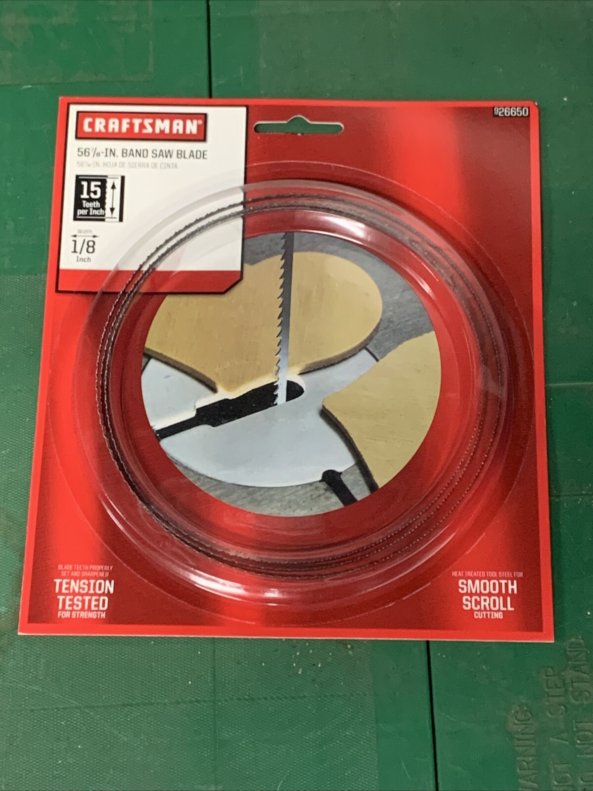 CRAFTSMAN 56 7/8" X 1/8" X 15 TPI BAND SAW BLADE P/N 926650 26650 - New In Box