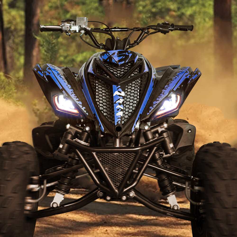 For 2006-2024 YAMAHA YFZ 450 RAPTOR 350 700 700R LED Headlights Set Head Lamps