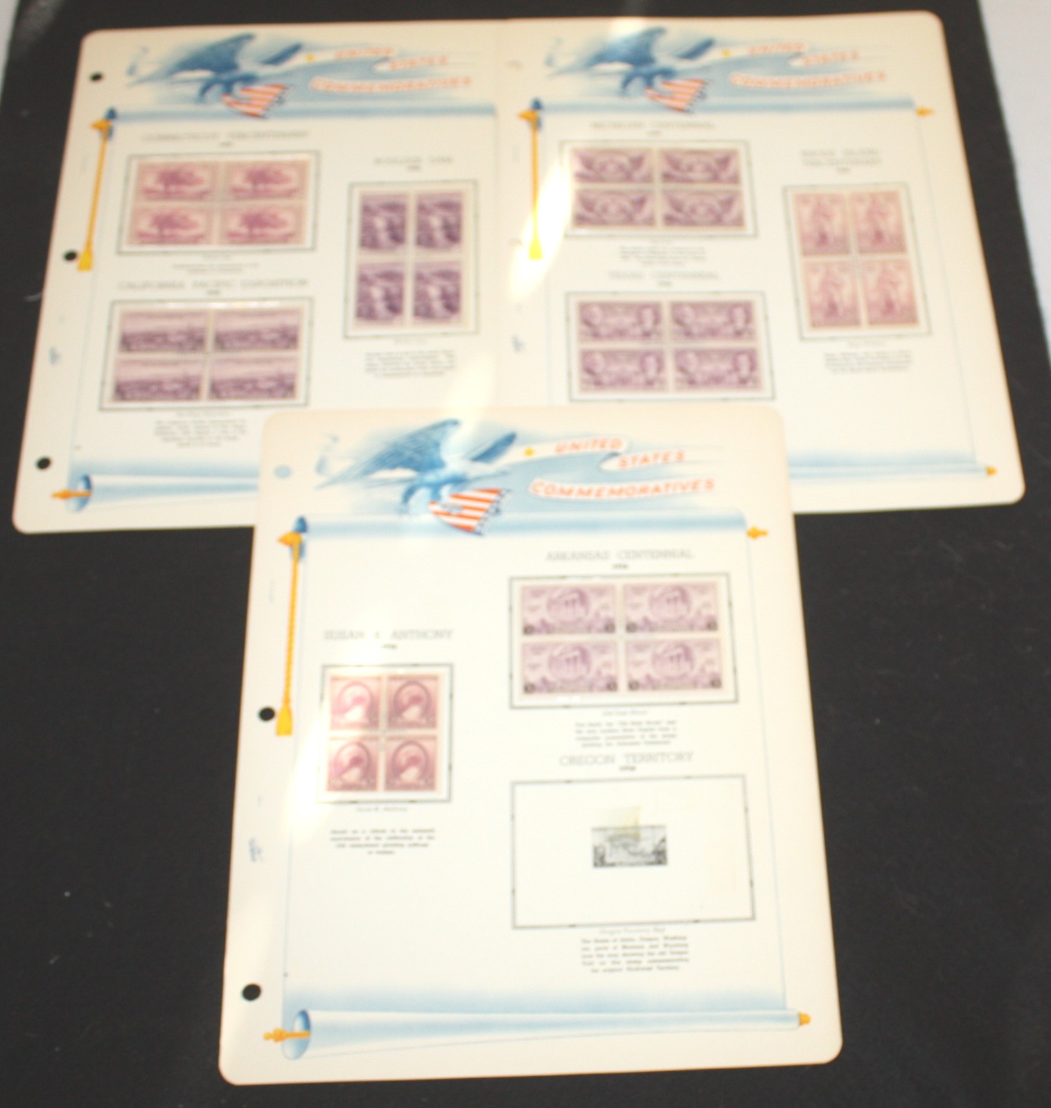 1935-1936 - U.S. POSTAGE - 8 MNH BLOCKS OF 4 - SC# 772-777, 782, 784