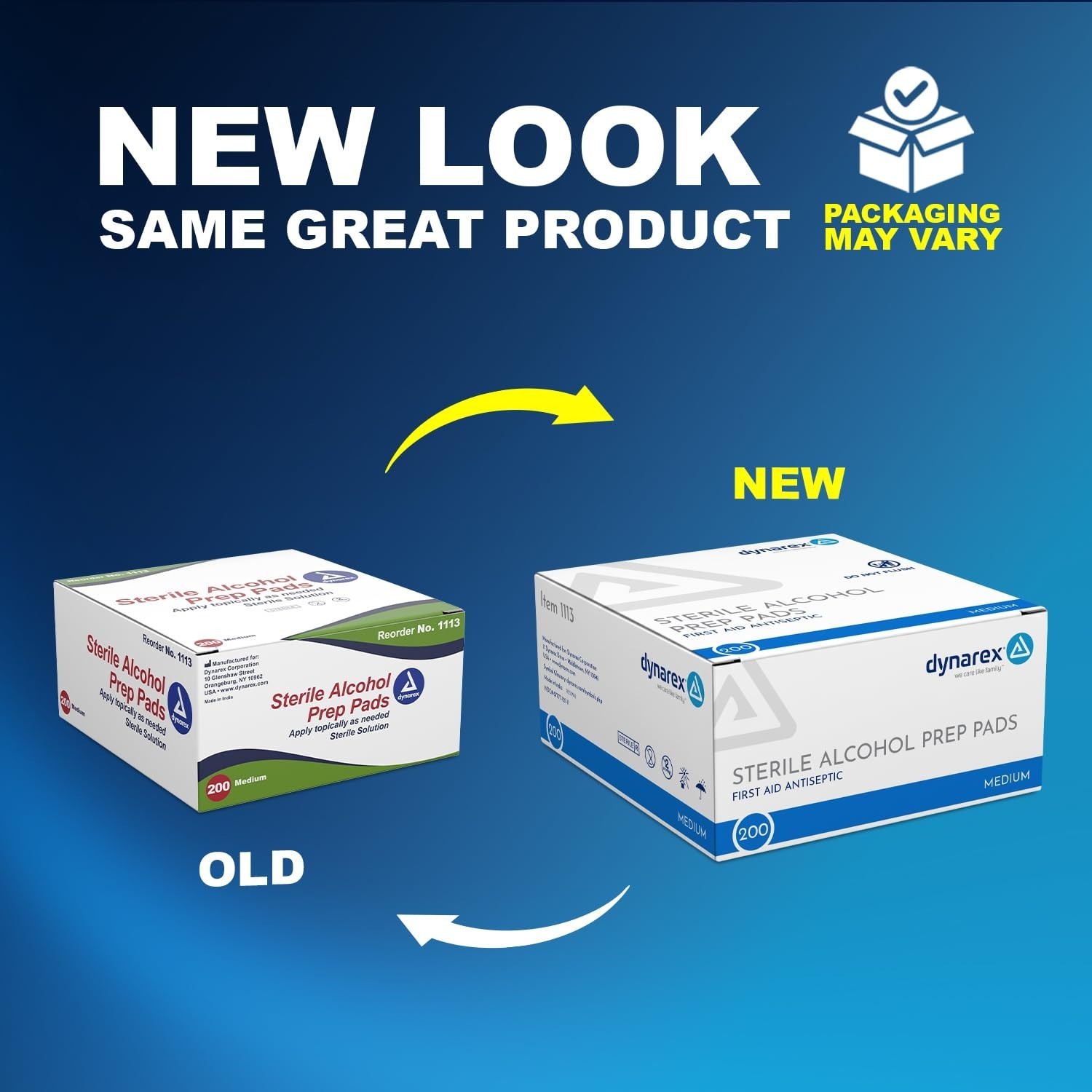 Sterile Alcohol Prep Pads - Medium - 70% Isopropyl Alcohol, I