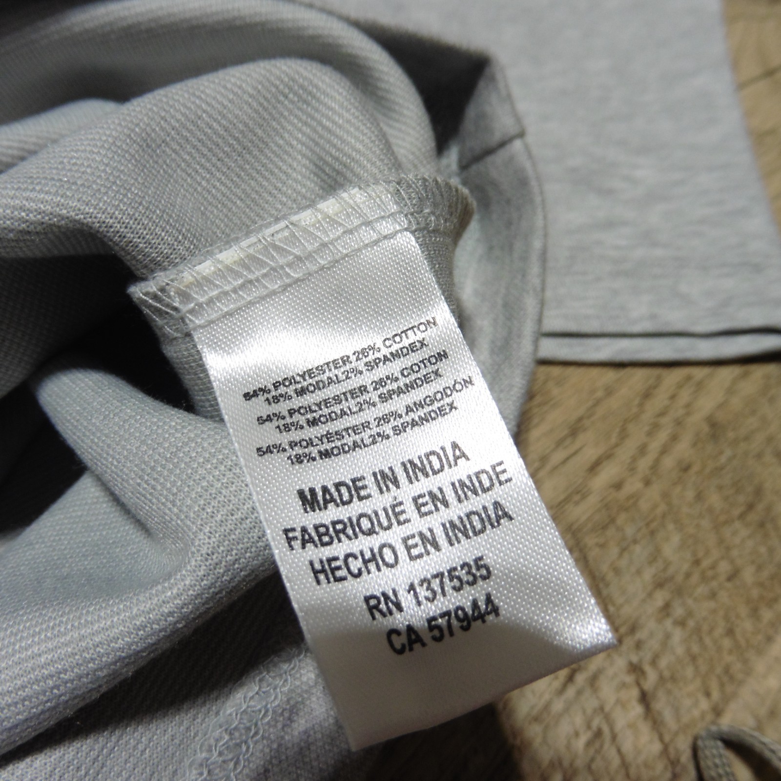 MIZZEN + MAIN Mens L LARGE PULLOVER KPI QUARTER ZIP GREY PERFORMANCE 1/4