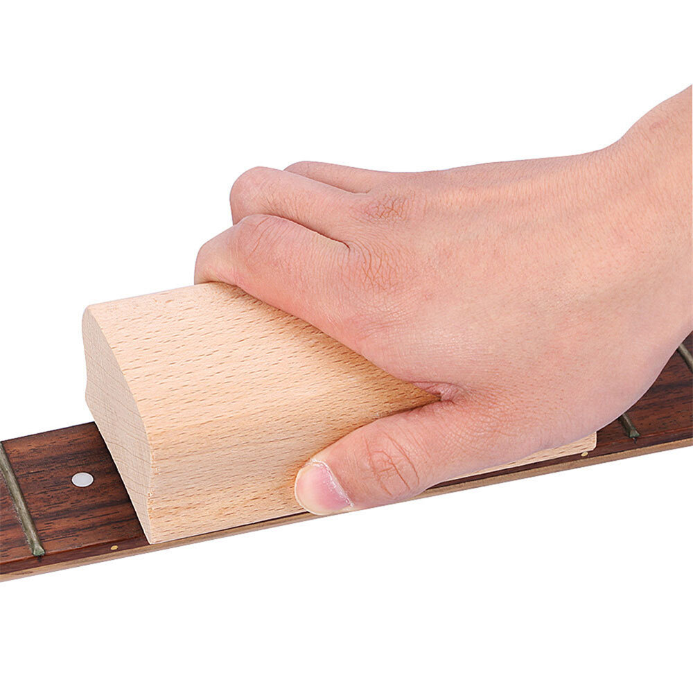 Wooden Guitar Bass Radius Sanding Block Fret Leveling Fingerboard luthier Tools~