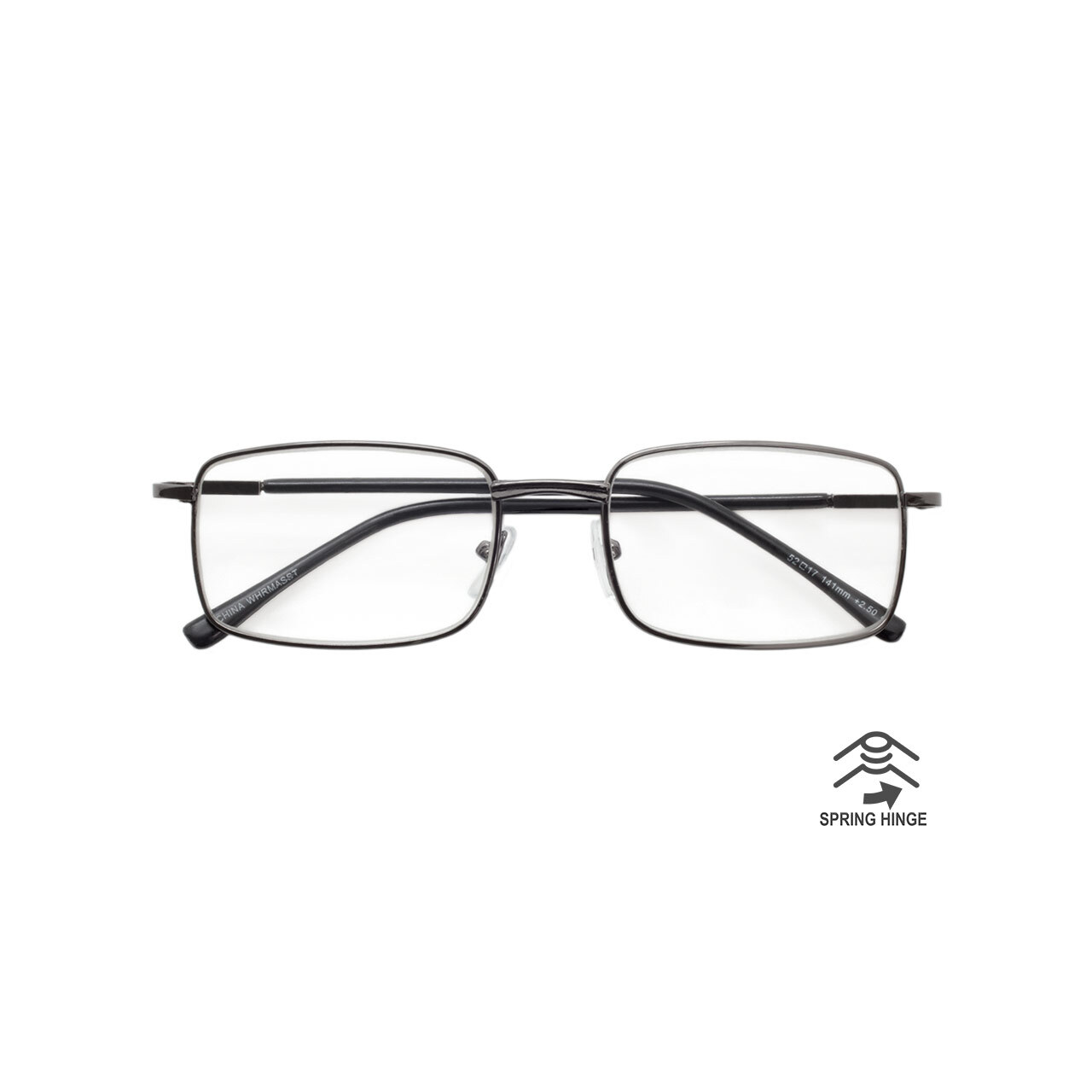 Reading Glasses Mens Womens 4 Pack Metal Frame Readers Eyeglasses Spring Hinge