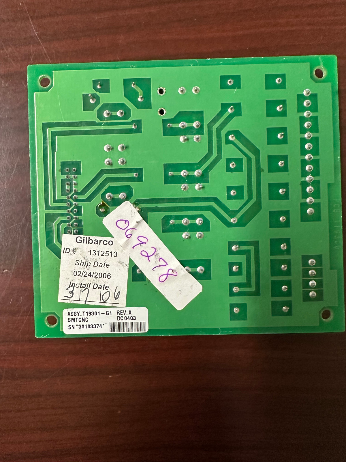 #S4B GILBARCO T19301-G1 I.S. Barrier Board REV A ,B Mixed Tested working