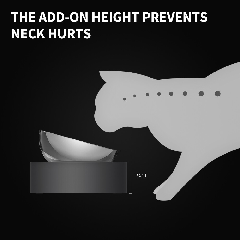 PETKIT Elevated Pet Bowl Stainless Steel Cat Dog Food Water Bowl Refurbished