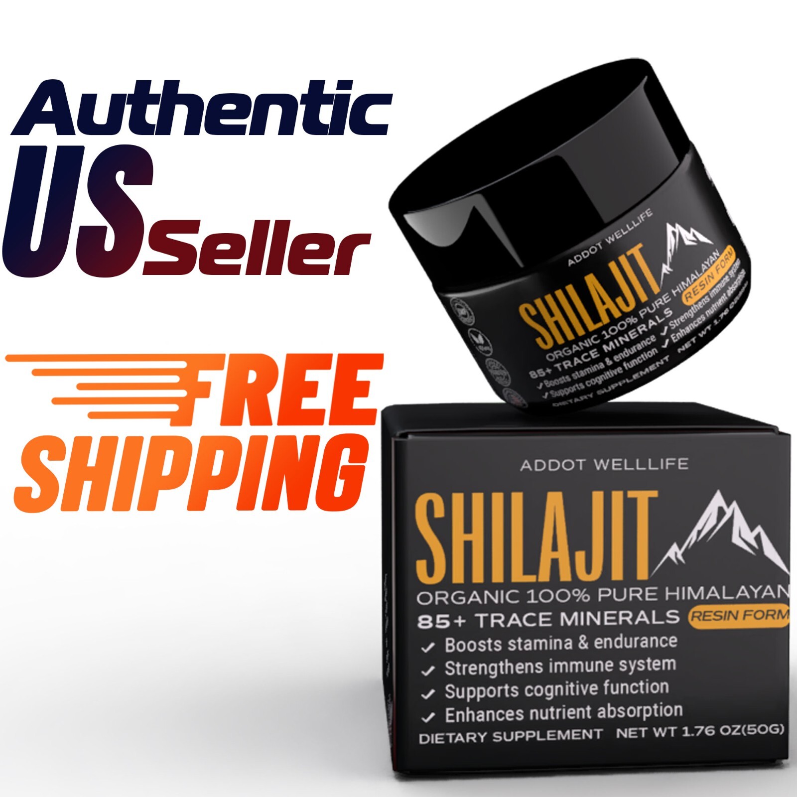 Himalayan Shilajit Caps – 150 Count – Herbal Support – Energy & Wellness