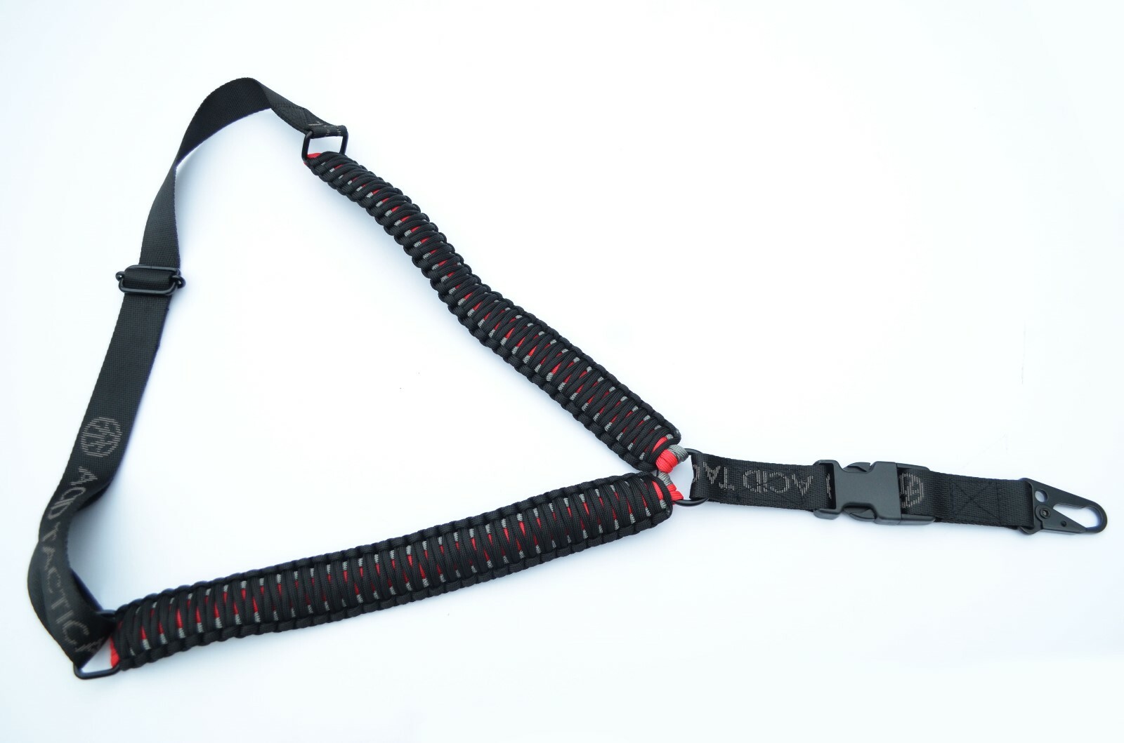 550 Paracord Rifle Gun Bow Shotgun Tactical Sling 1 Point w/QD BLACK WIDOW