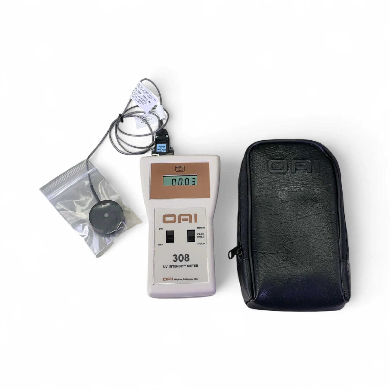 OAI 308 UV Intensity Meter with Optical Sensor 0308-0000-01 0308-0002-04 USED