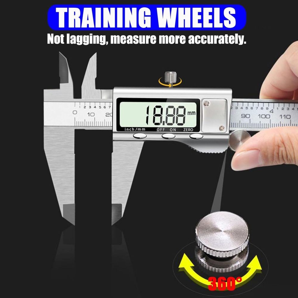 6" 150mm Digital Caliper Micrometer LCD Gauge Vernier Electronic Measuring Tool