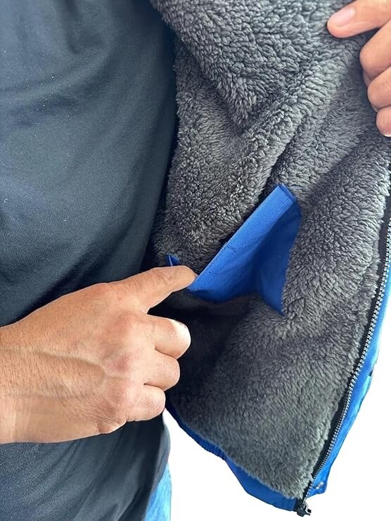 Class 3 Blue High Visibility Waterproof Bomber Jacket