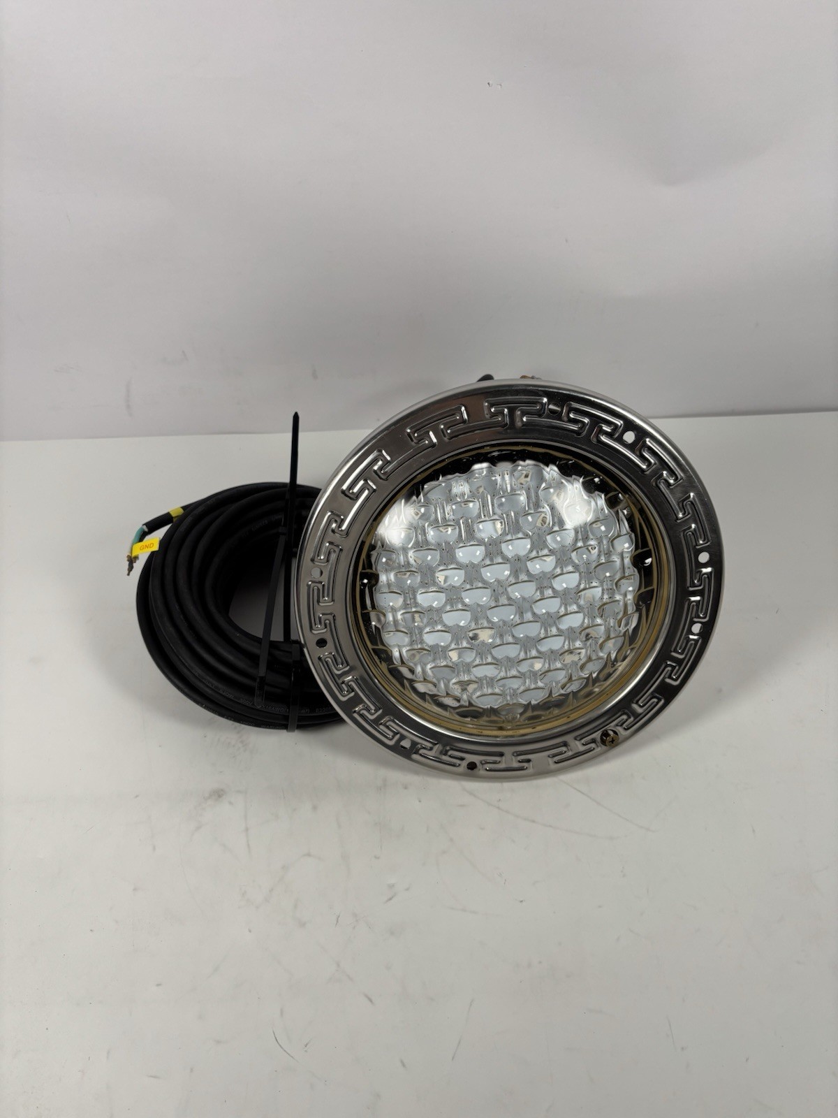 10 Inch LED Multicolor Inground Pool Light – Stainless Steel Housing, 50ft Cord