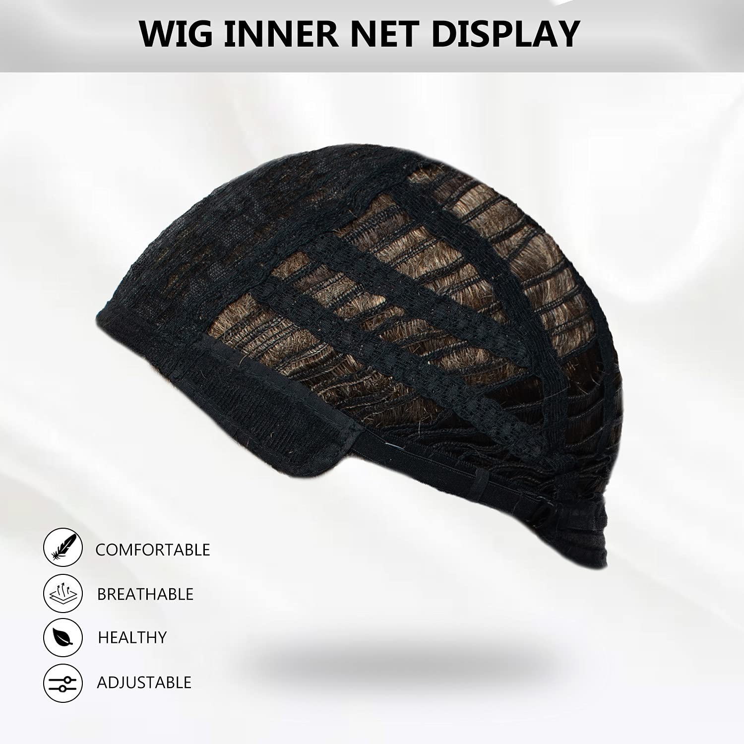 SEVENCOLORS Short Hair Wigs with Bangs Dark Brown Mixed Blonde Pixie Cut Wig ...