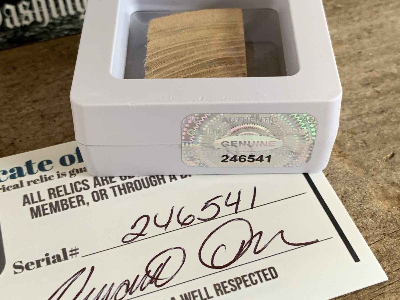 Original Piece of Georgia Washington’s Elm Revolutionary War