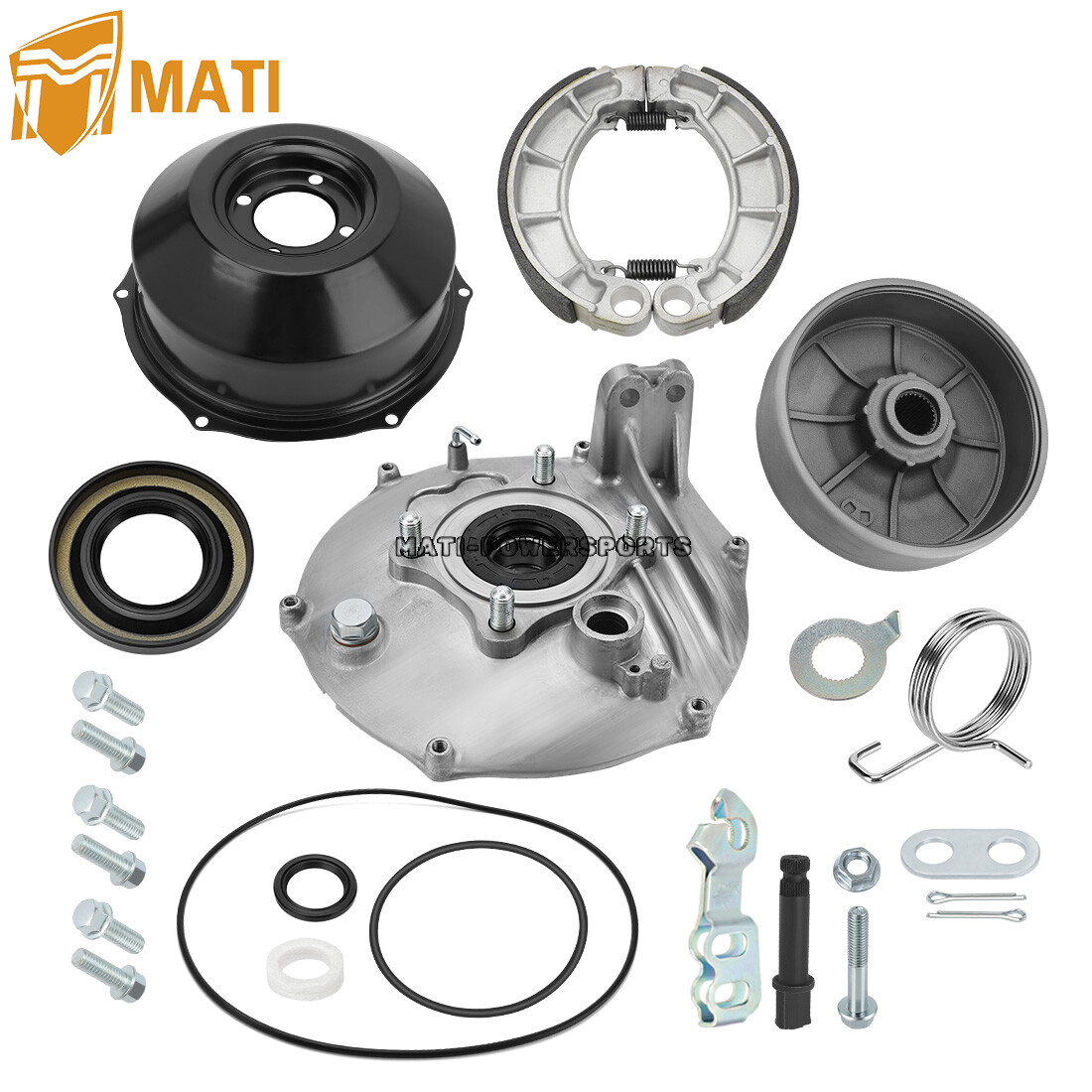 Rear Brake Drum Hub Plate Cover Shoes Assy for Honda Foreman 400 450 TRX400/450