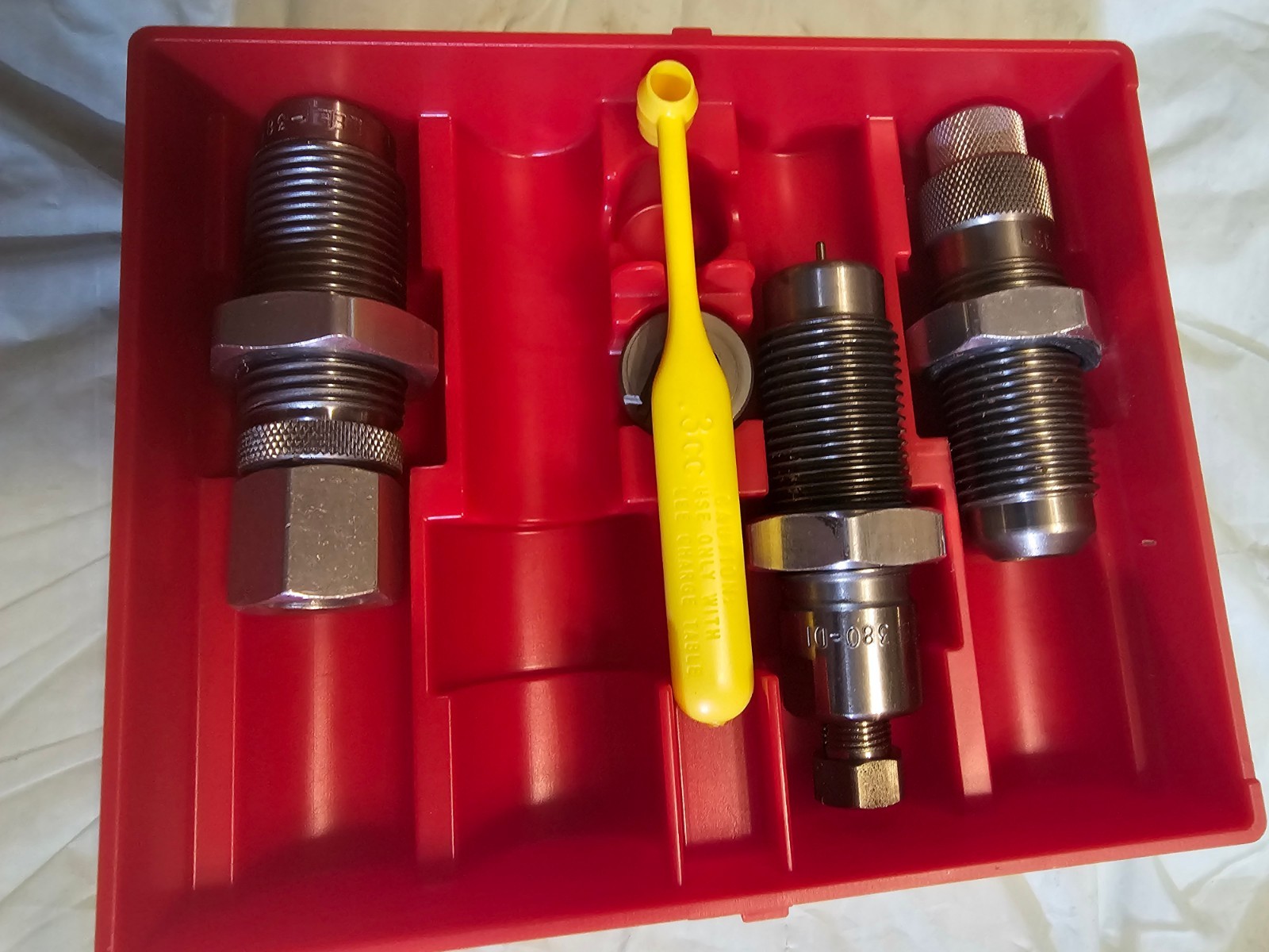 LEE 90625 380 ACP 3 DIE CARBIDE SET.