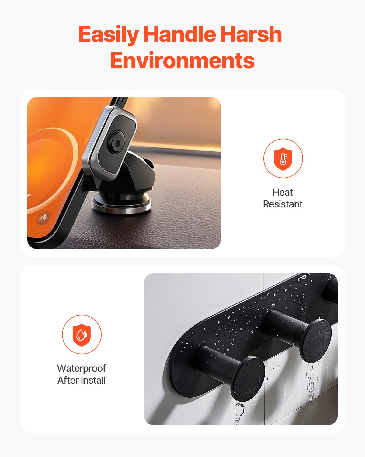 VEVOR Double Sided Tape Heavy Duty 16 ft Long Nano Mounting Tape Clear Wall Car