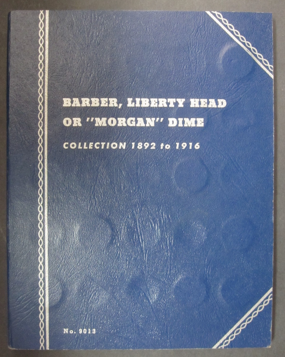 1892-1916 Silver Barber Dimes 38-Coin Partial Set in Vintage Whitman Folder