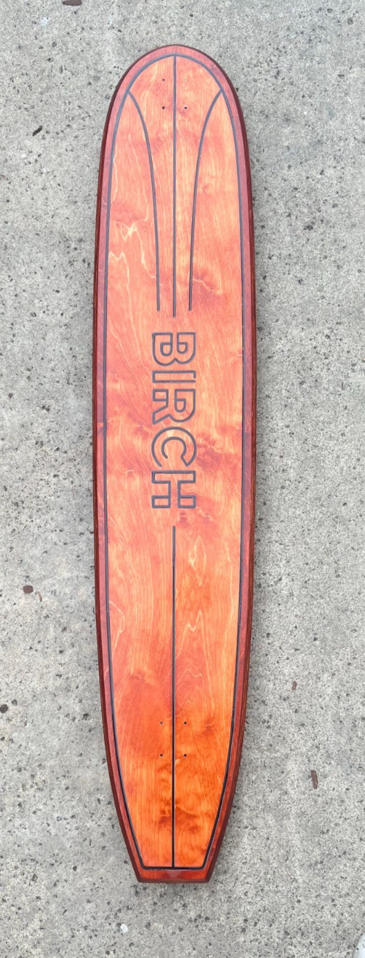 60" Cruising Longboard Skateboard by BIRCH - DECK ONLY made in California