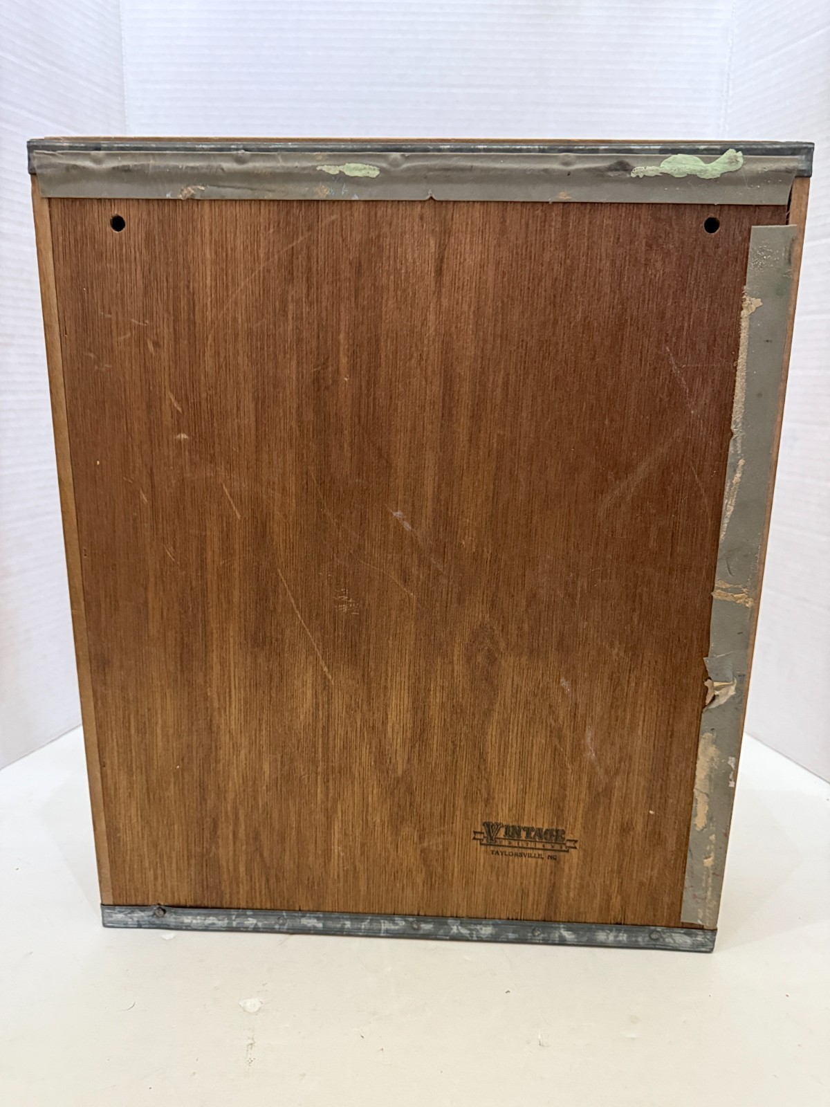 Vintage Editions Taylorsville NC Wooden Budweiser Divided Crate Box Shadowbox