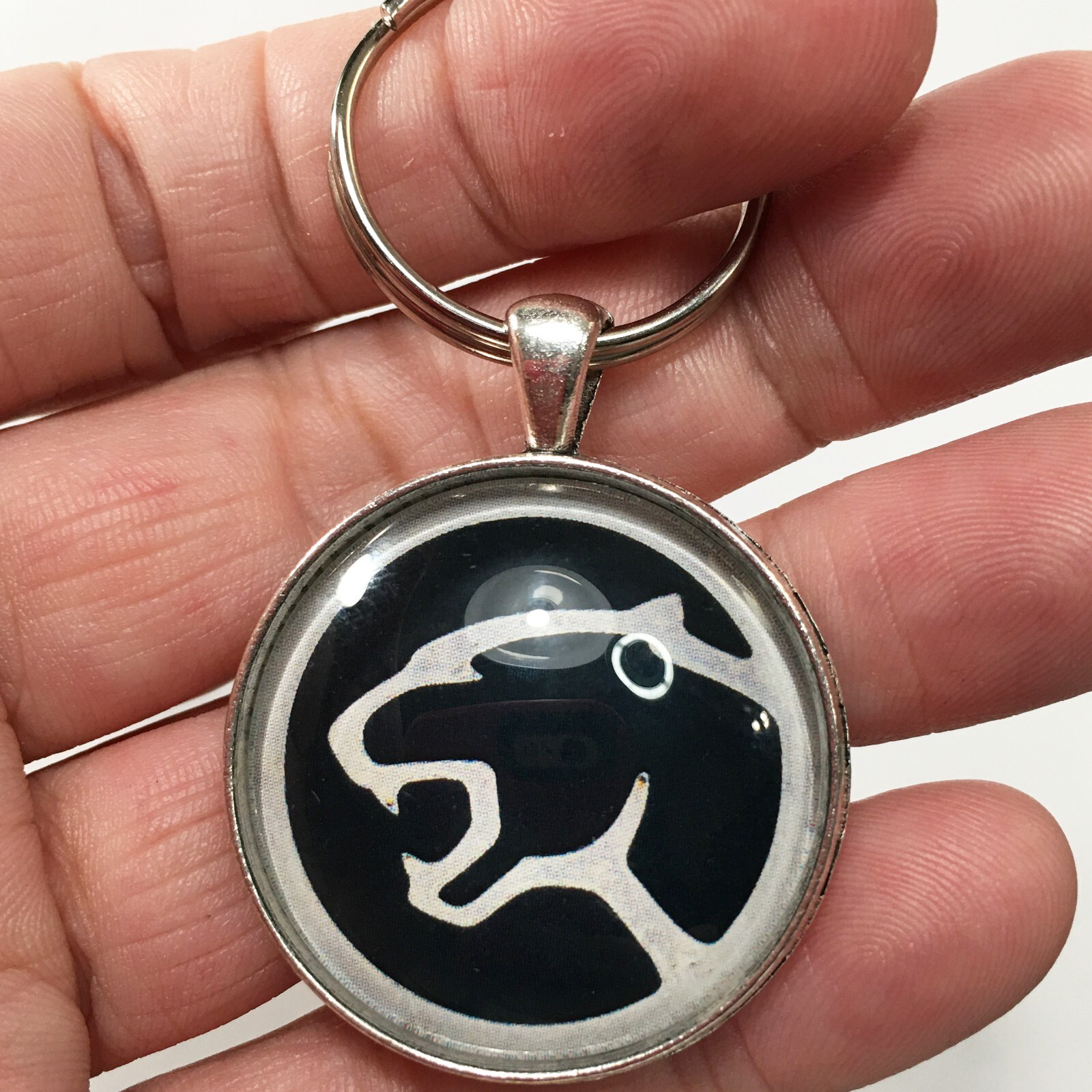 Vintage Mercury Cougar Badge Emblem Logo Reproduction Keychain