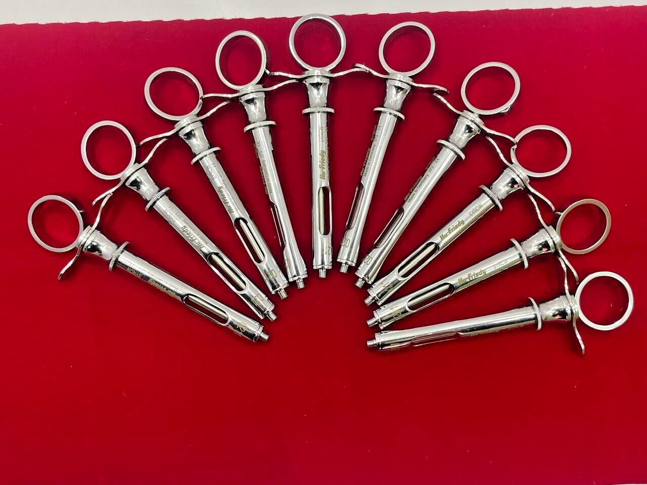 Lot of 30 PC Hu-Friedy CW Style Dental Anesthetic Aspirating 1.8ml Syringe SYRCW