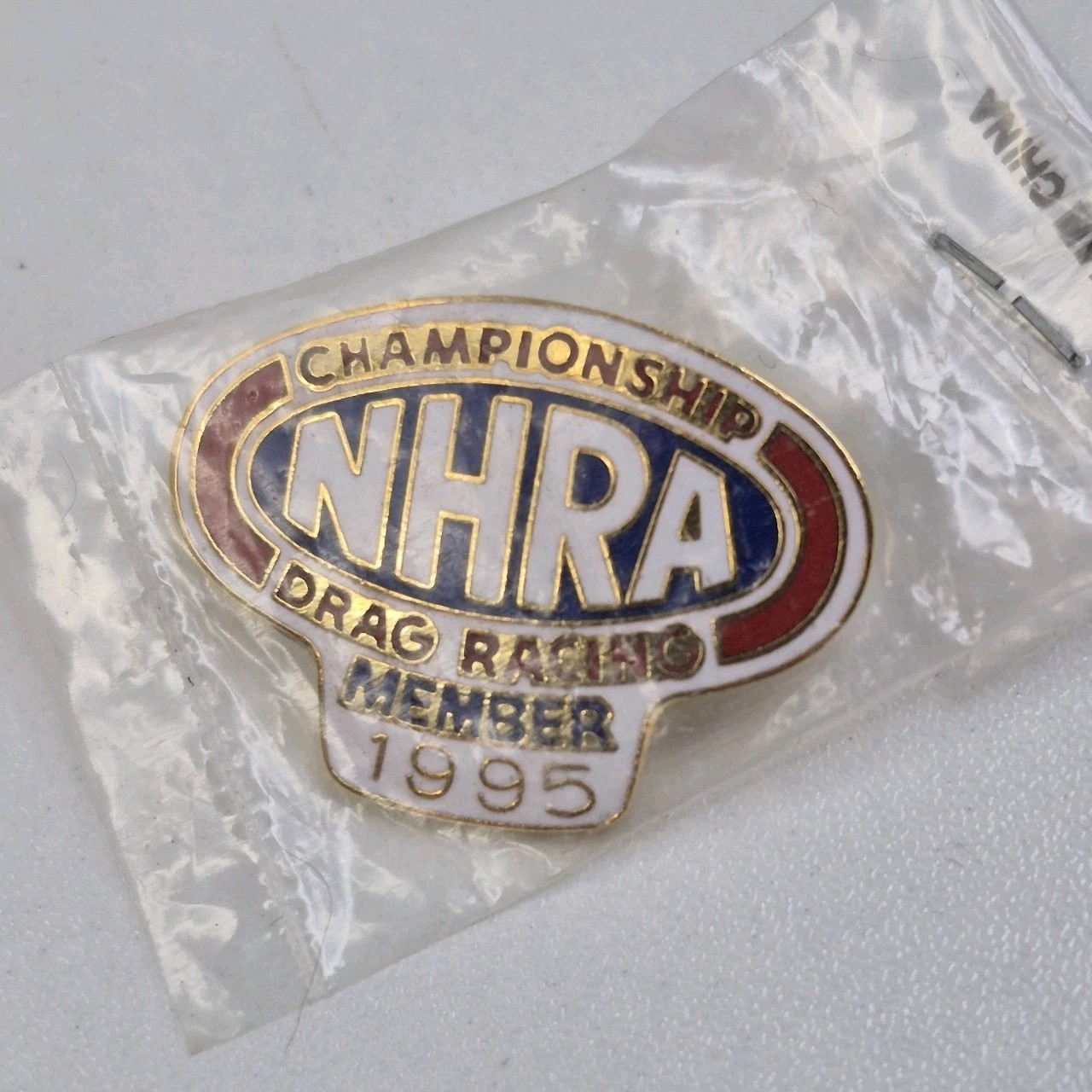VTG 1995 NHRA CHAMPIONSHIP DRAG RACING MEMBER HAT LAPEL PIN 1995 NIP