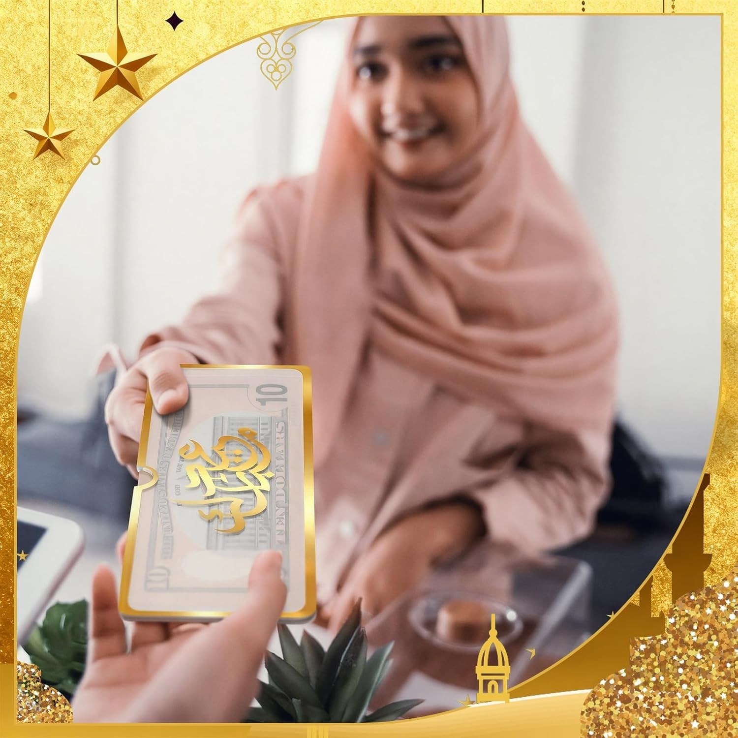 6 Pcs Eid Mubarak Money Envelopes