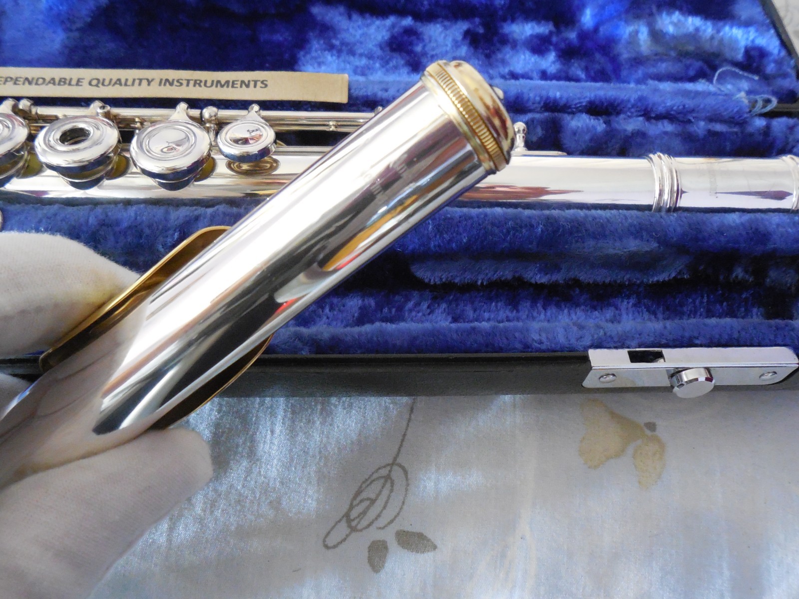 Emerson ELD Reconditioned Open Hole B Foot Sterling Silver Head Flute 3BSH