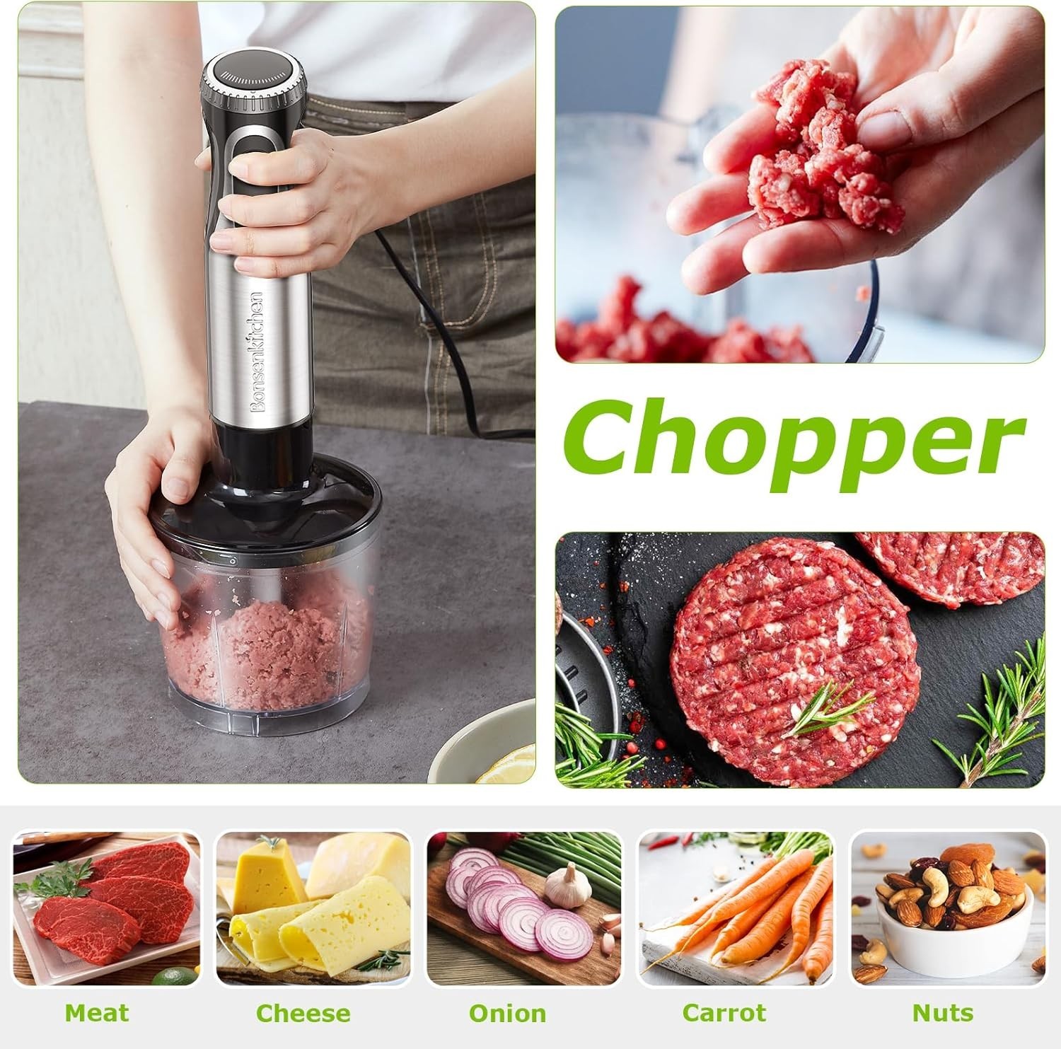 Effortless Blending: 4-in-1 Immersion Blender with Turbo Mode & Easy Cleanup