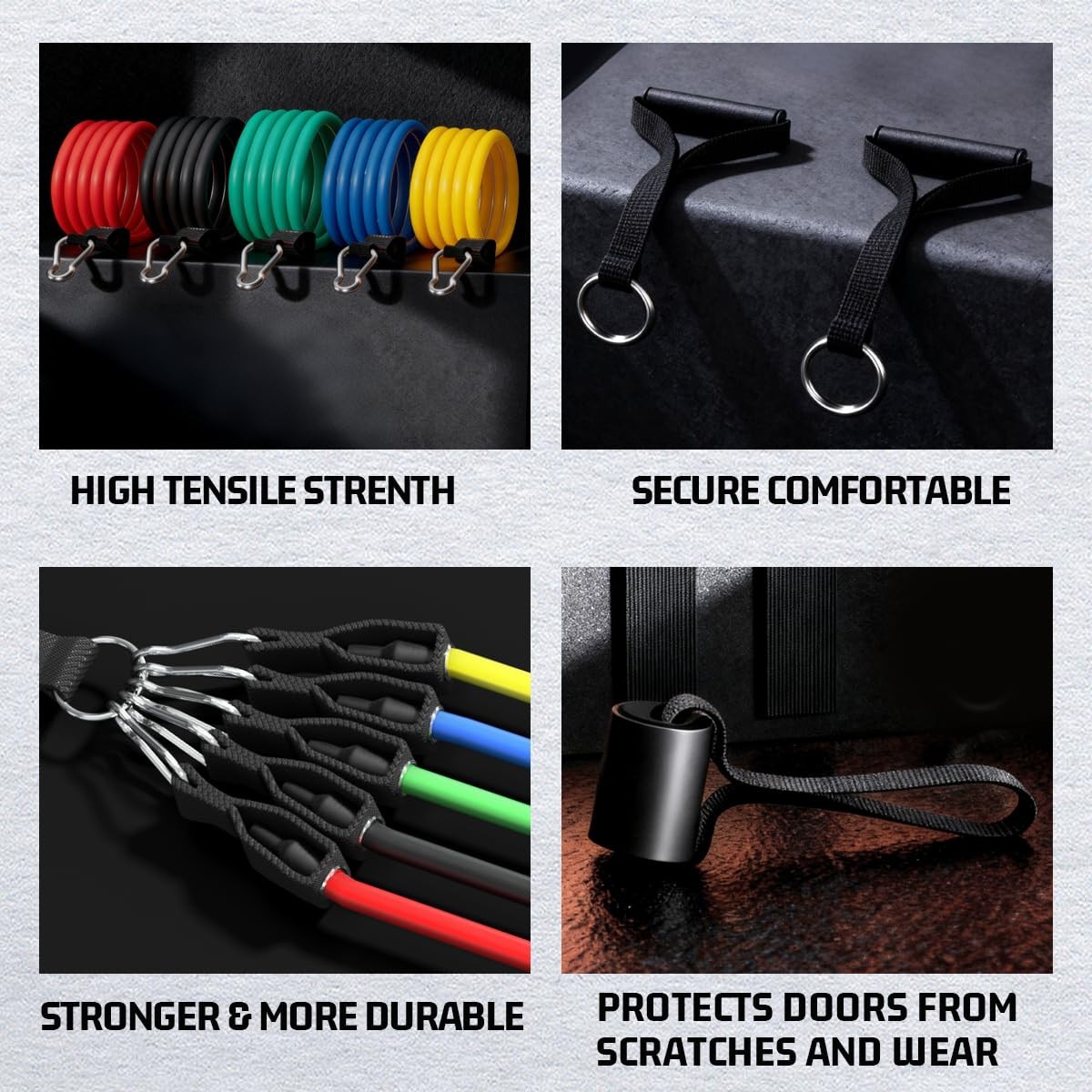 Resistance Bands, Exercise Bands, Workout Bands, Resistance Bands for Working...