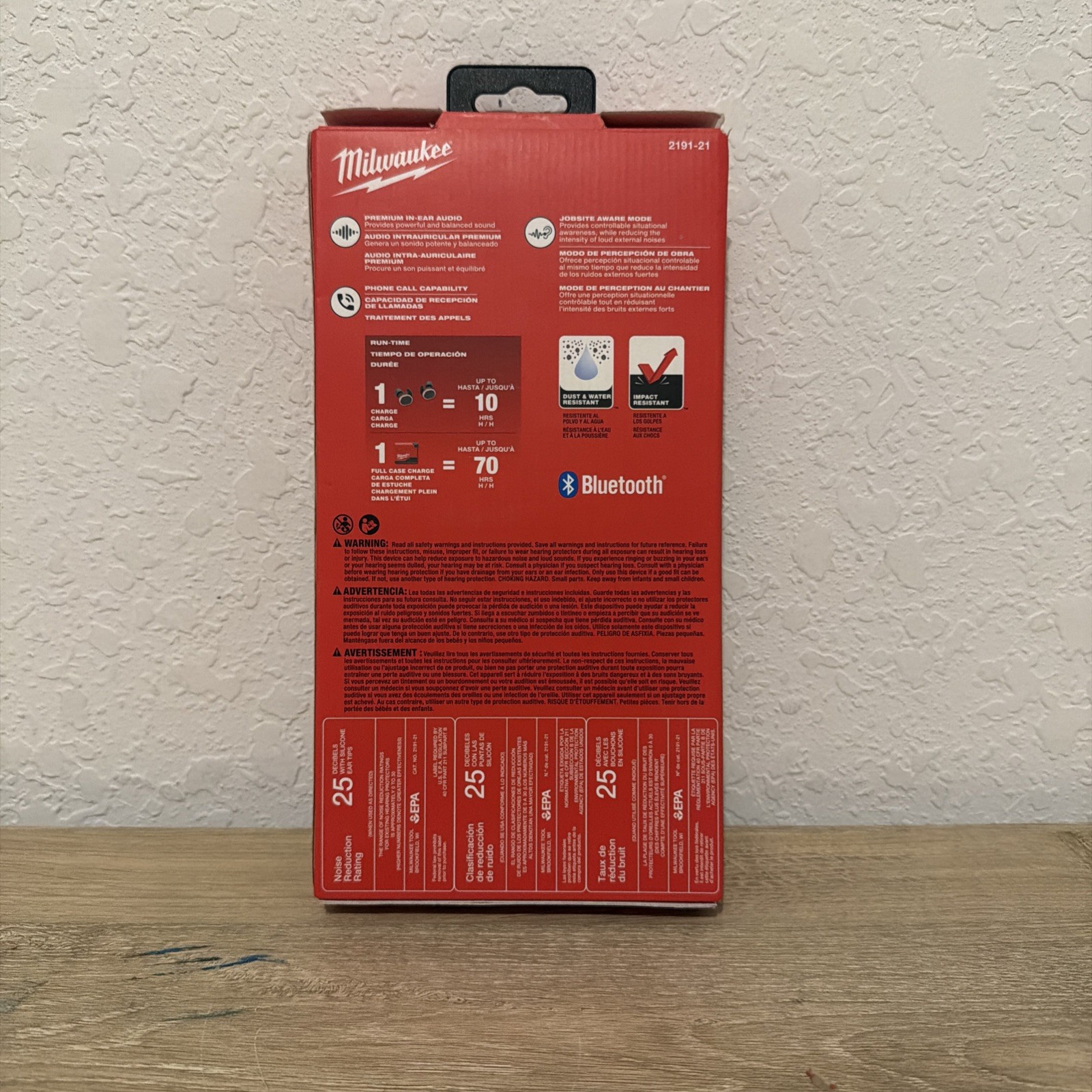 Milwaukee 2191-21 REDLITHIUM USB Bluetooth Jobsite Earbuds