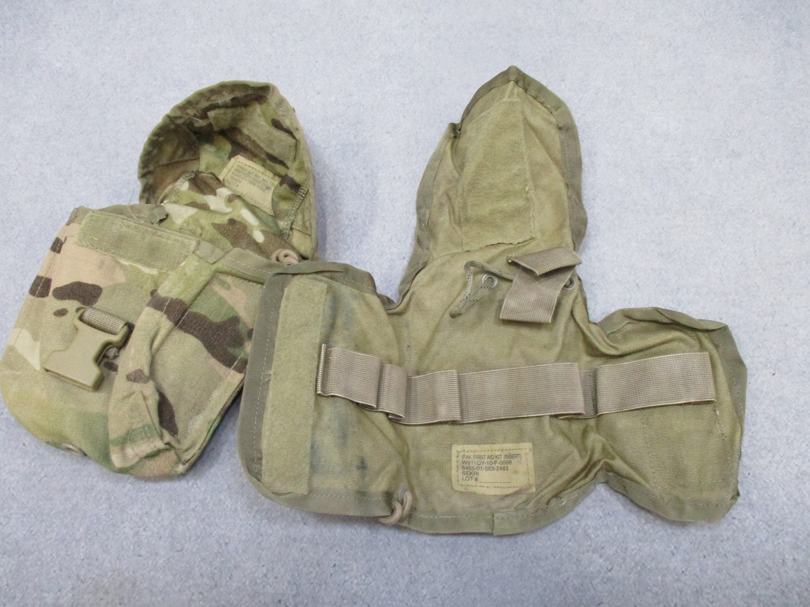 USGI Multicam IFAK Pouch w/ Expired Medical Contents Military First Aid Kit