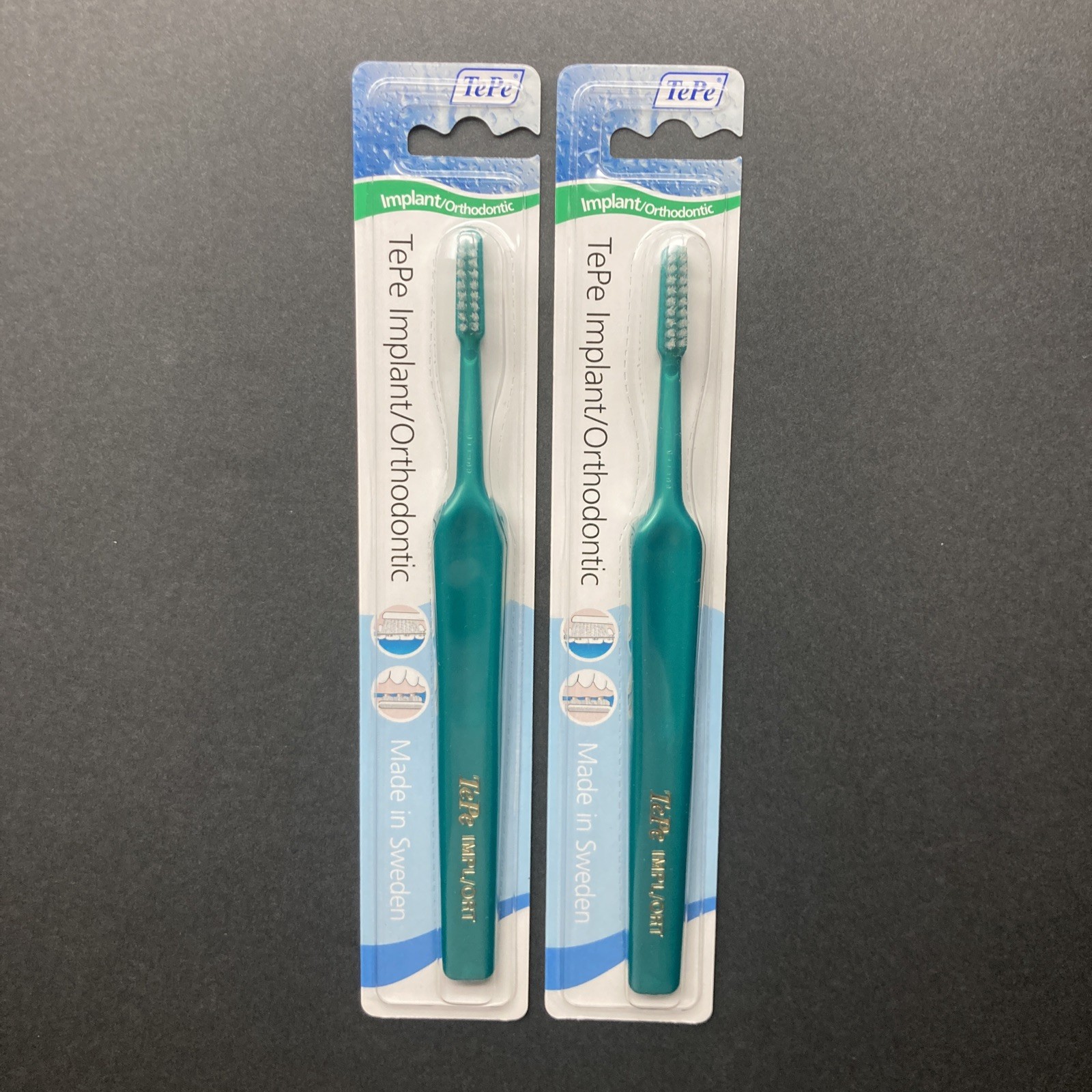 2 PACK TEPE Implant Orthodontic Soft Toothbrush Cleaning Implants & Fixed Braces